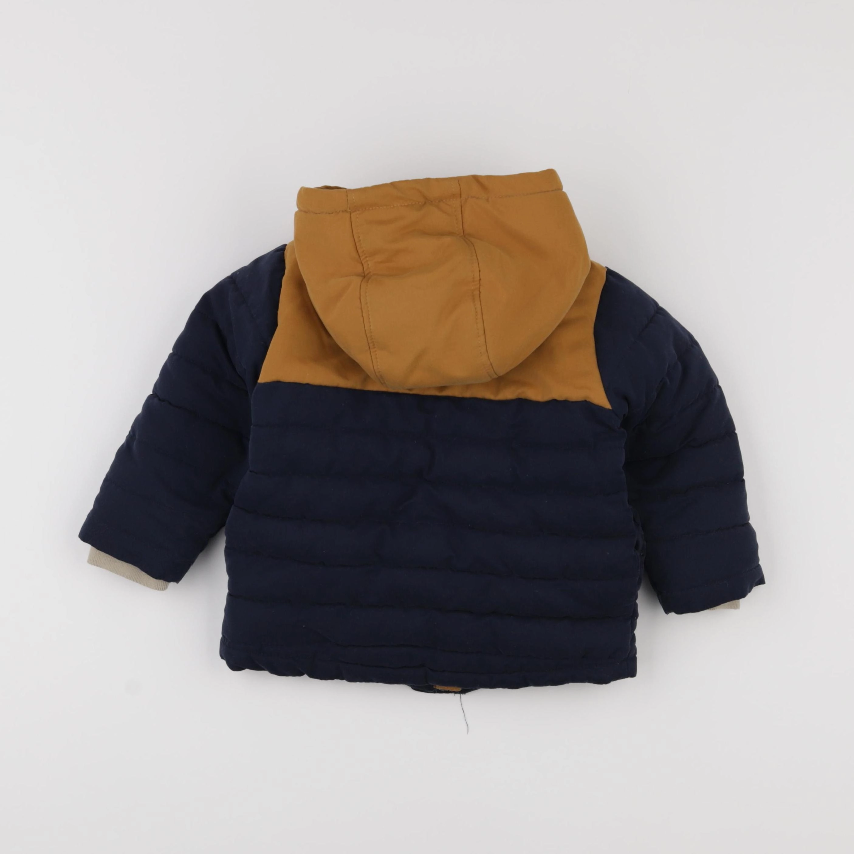 Vertbaudet - manteau orange, bleu - 2 ans