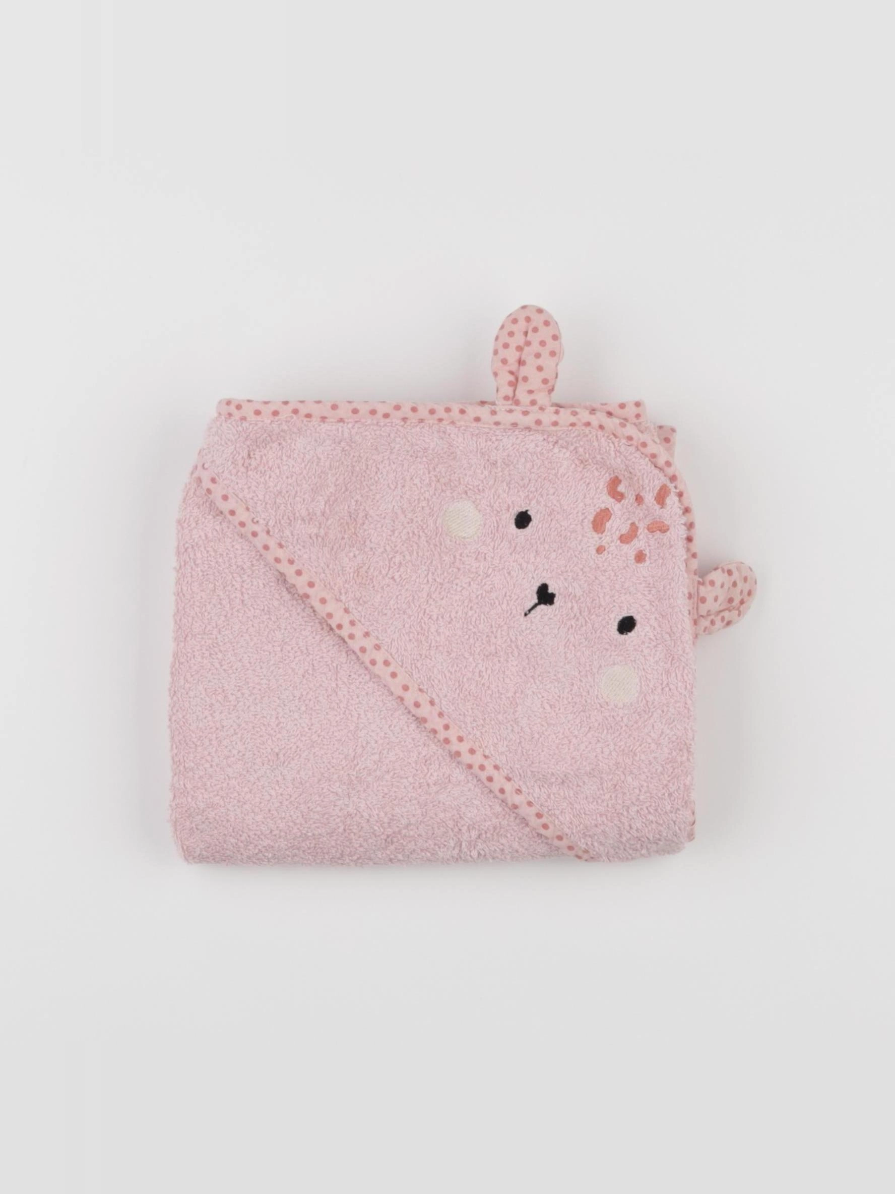 Vertbaudet - cape de bain rose - 12/24 mois