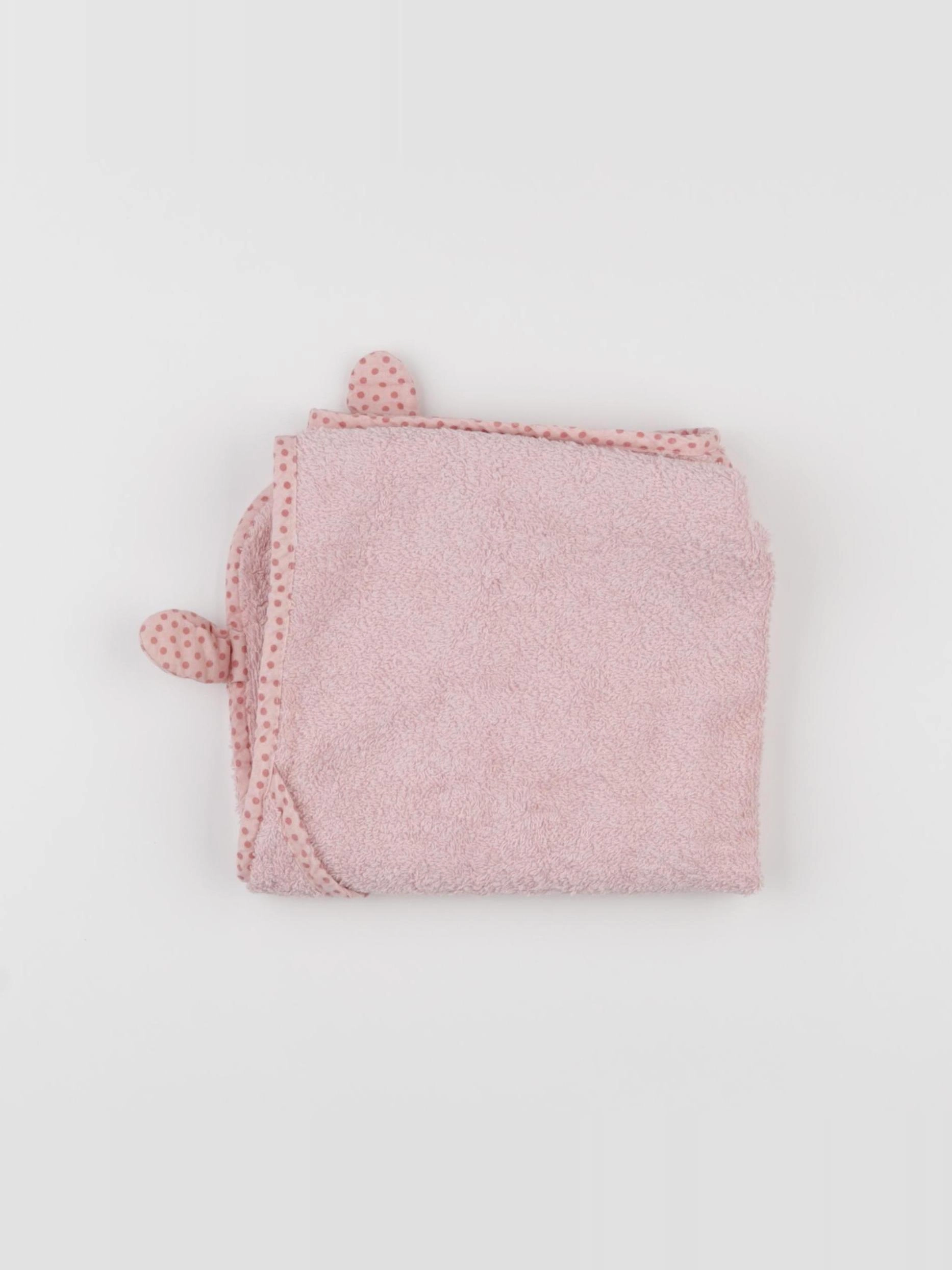 Vertbaudet - cape de bain rose - 12/24 mois