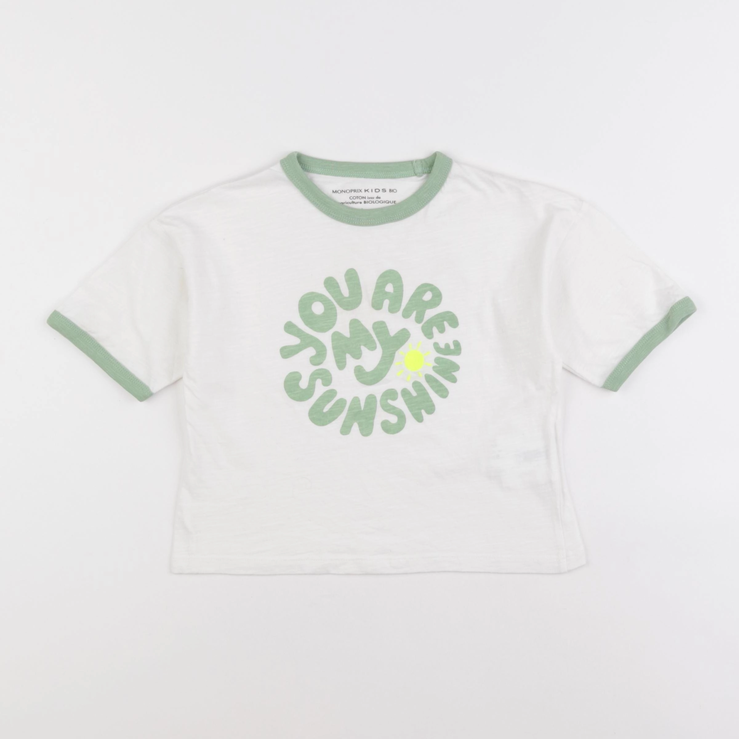 Monoprix - tee-shirt blanc - 4 ans