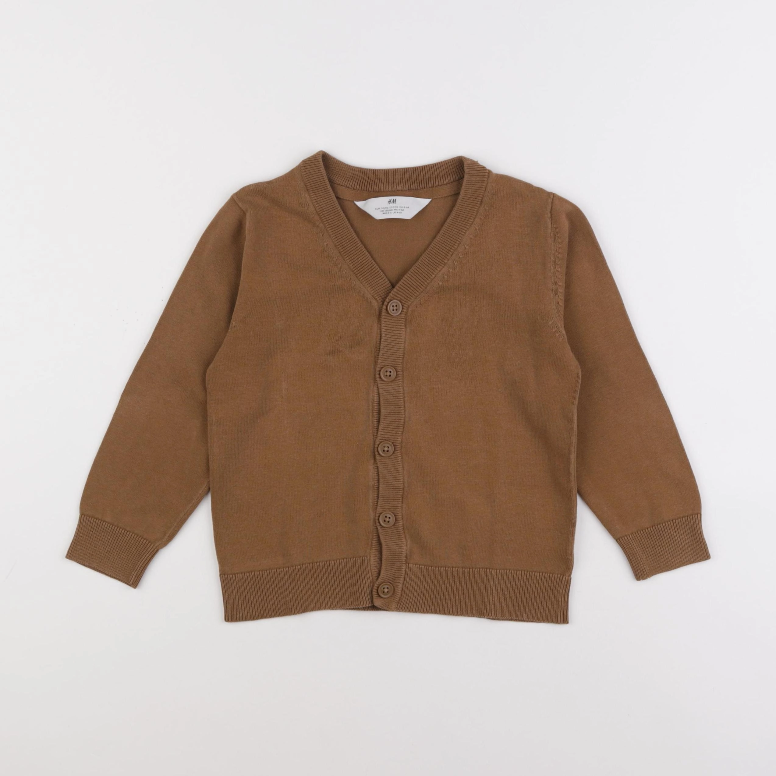 H&M - gilet marron - 4/6 ans