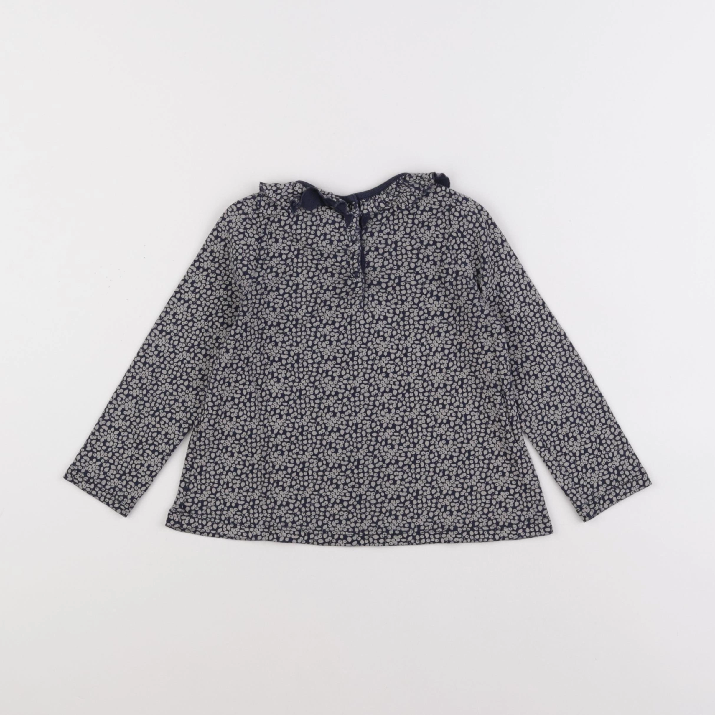 Petit Bateau - tee-shirt bleu - 36 mois