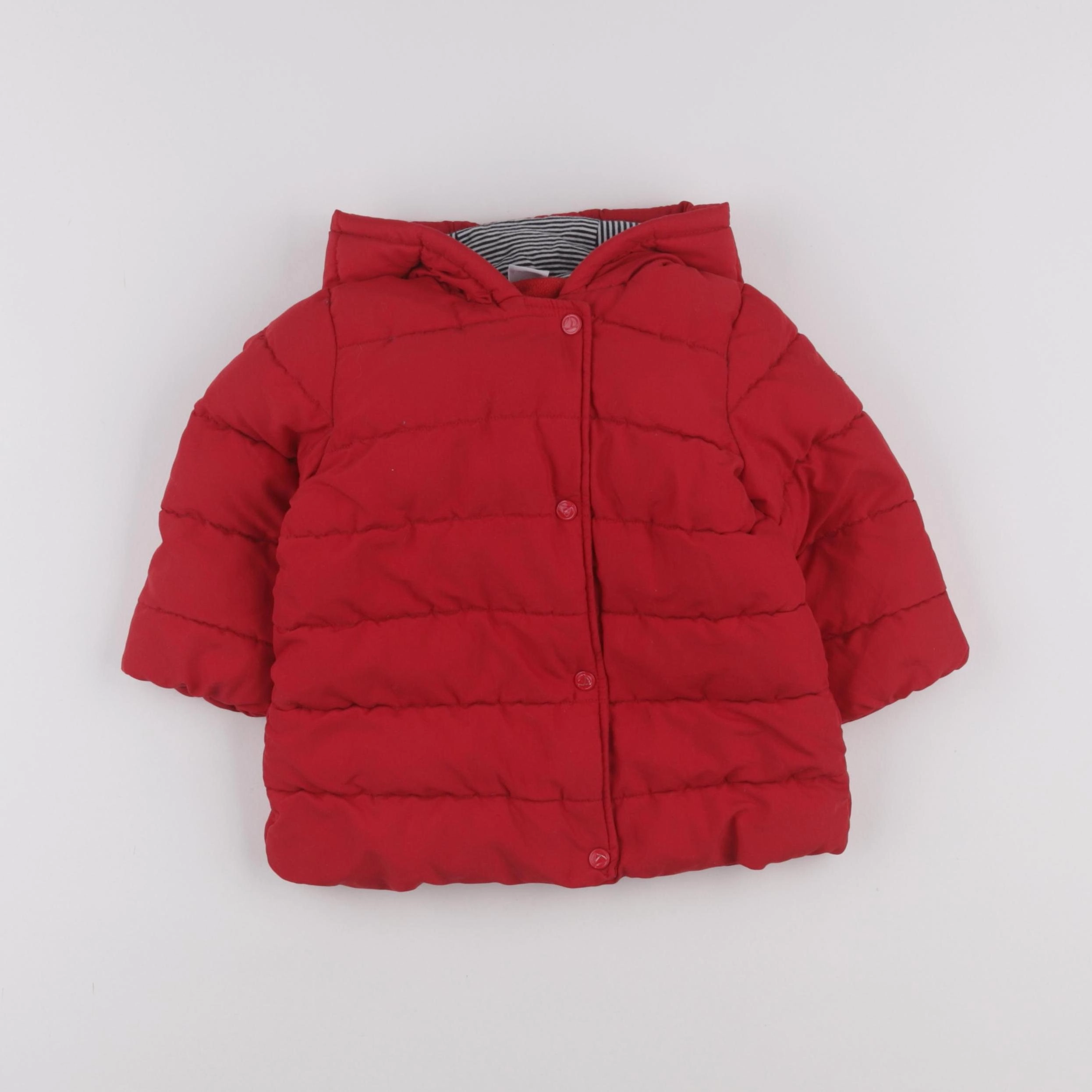 Petit Bateau - doudoune rouge - 18 mois