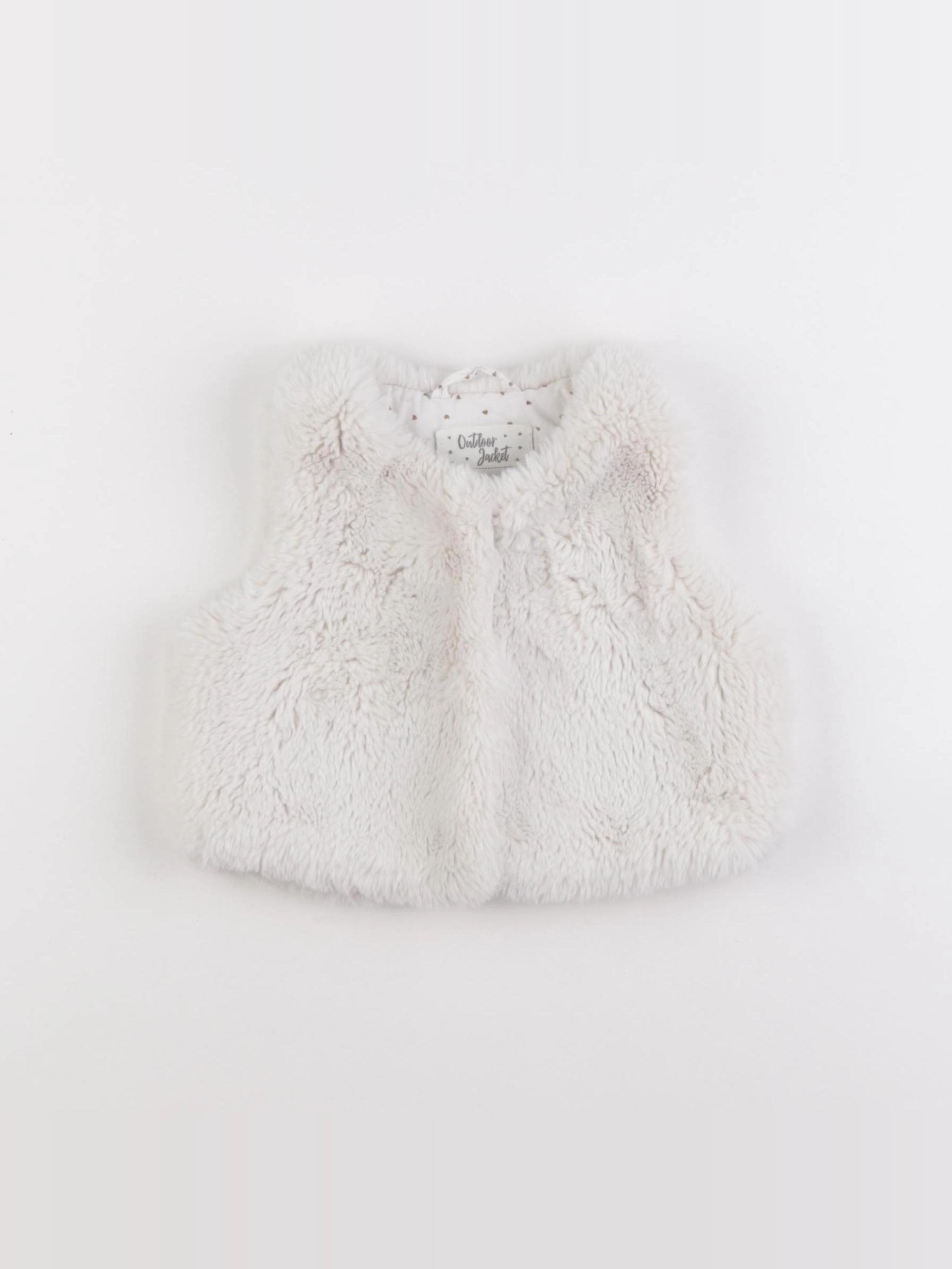 Vertbaudet - gilet blanc - 2 ans