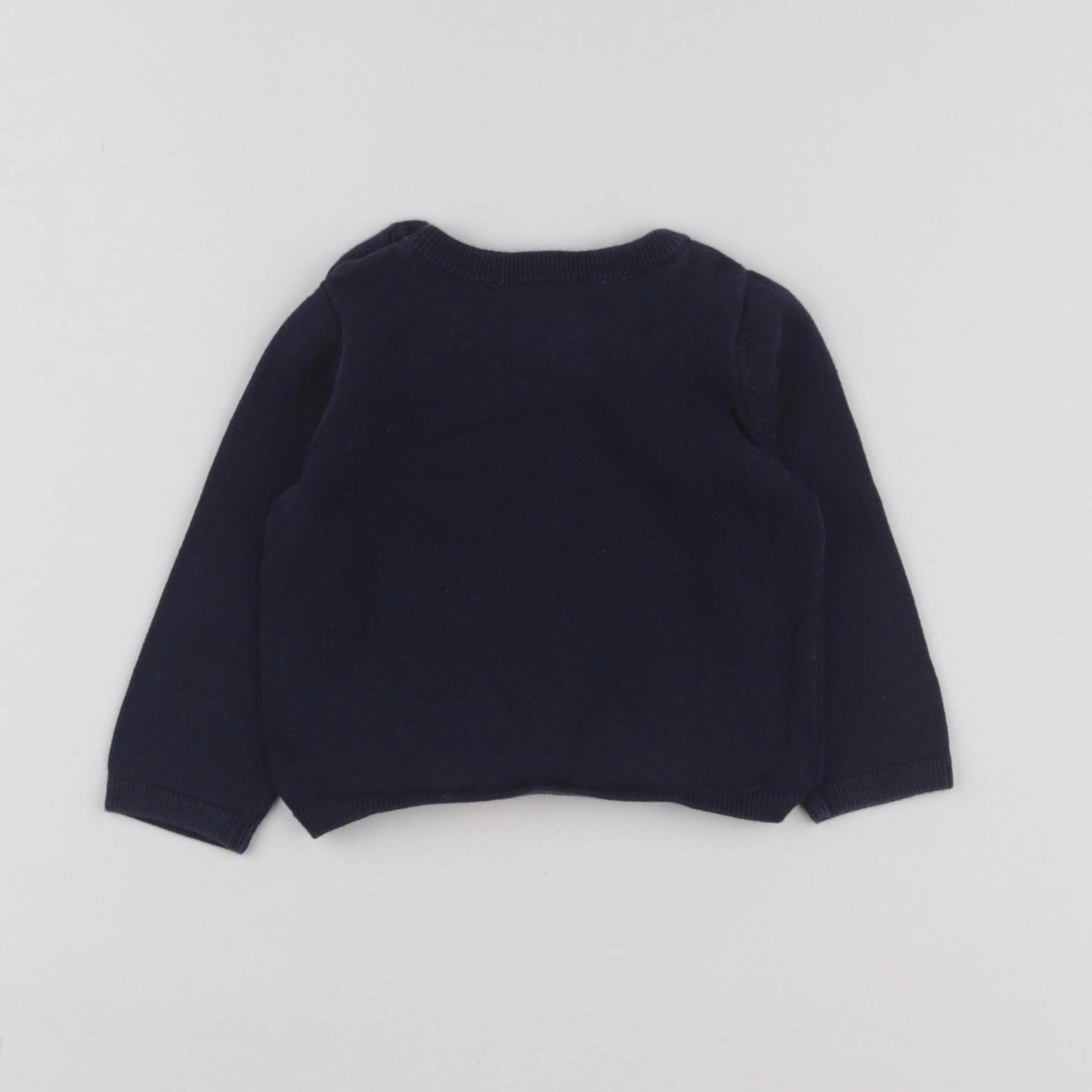 Jacadi - pull bleu - 12 mois