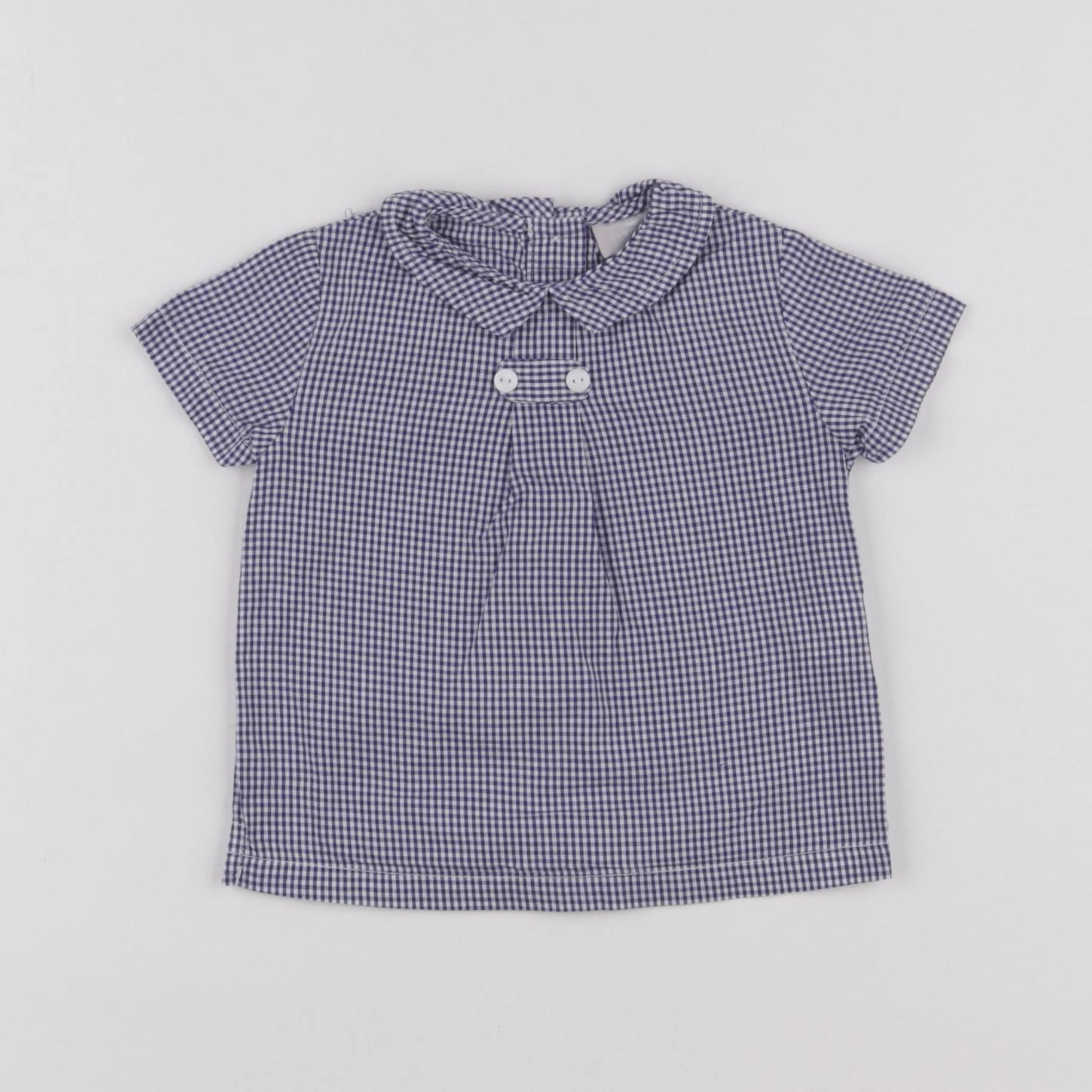 Cyrillus - blouse bleu - 9 mois