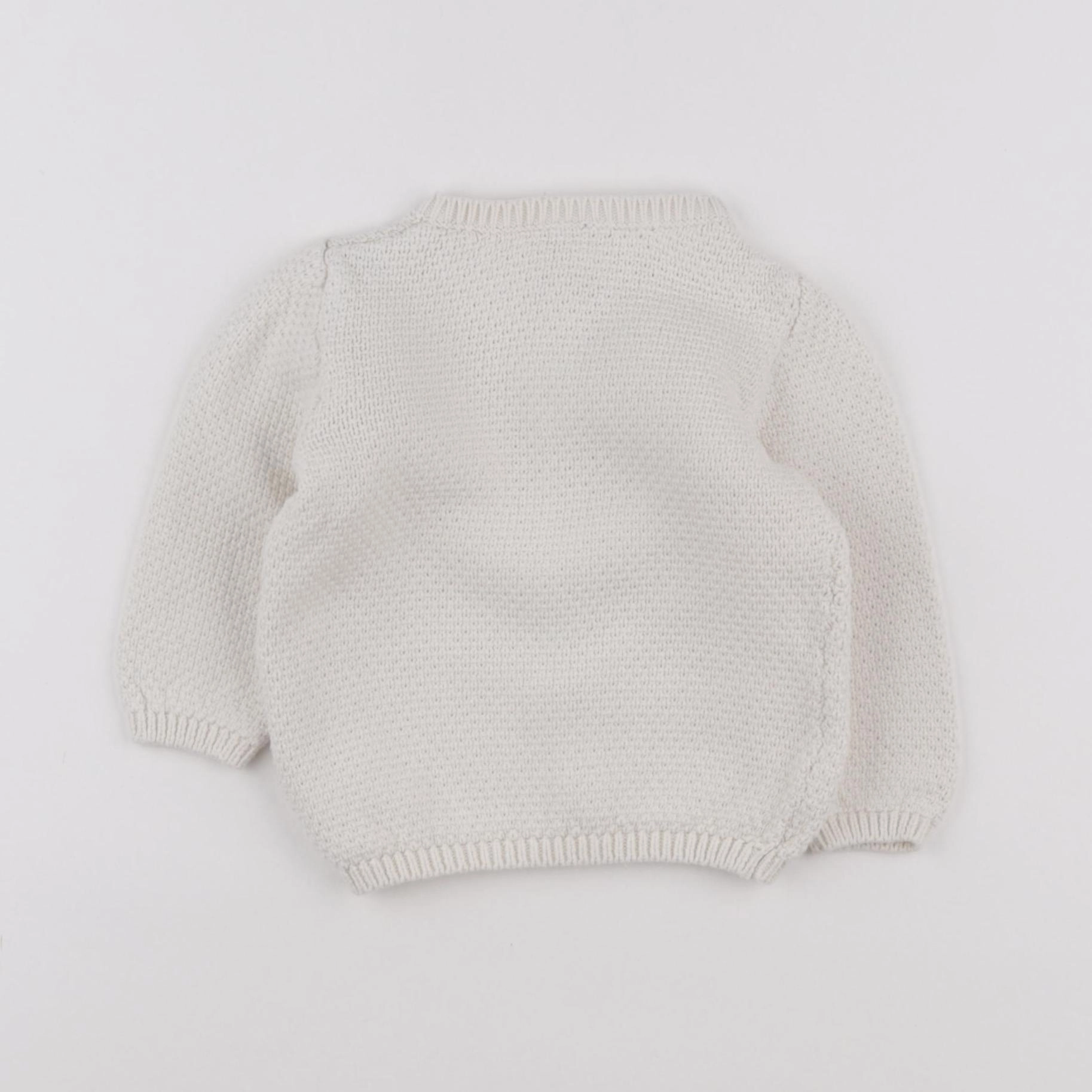 Tape à l'oeil - gilet blanc - 12 mois
