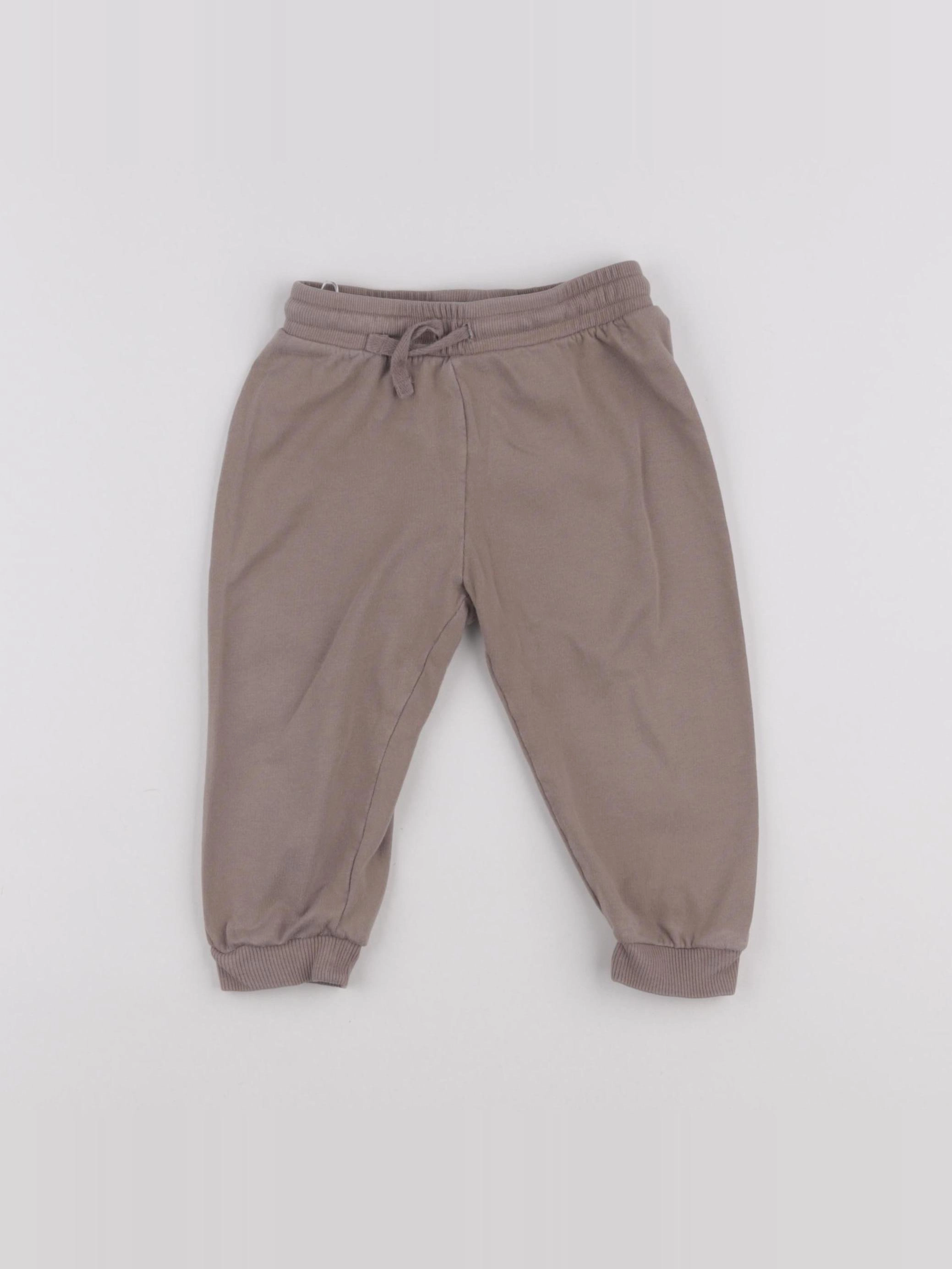 H&M - jogging beige - 9/12 mois