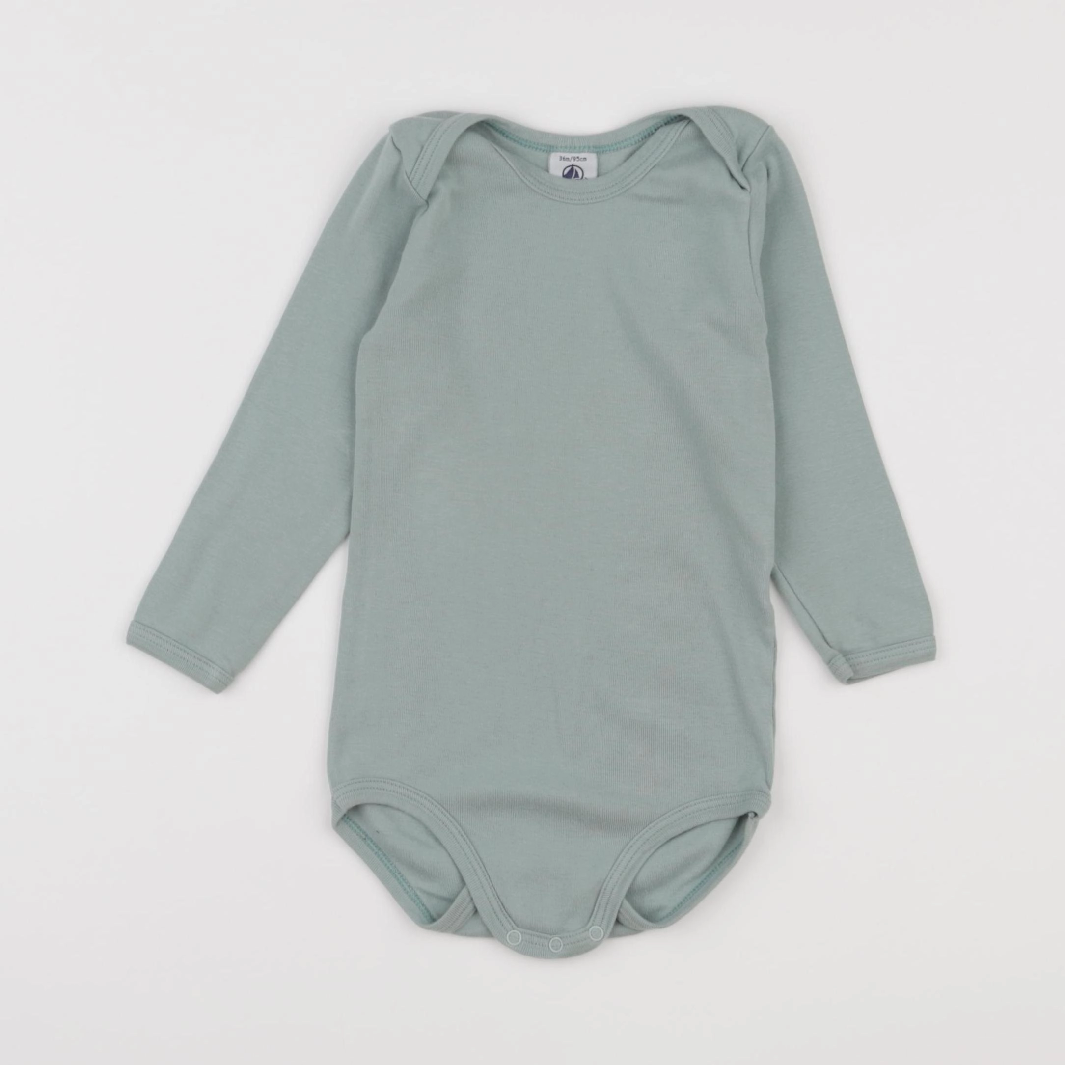Petit Bateau - body vert - 36 mois