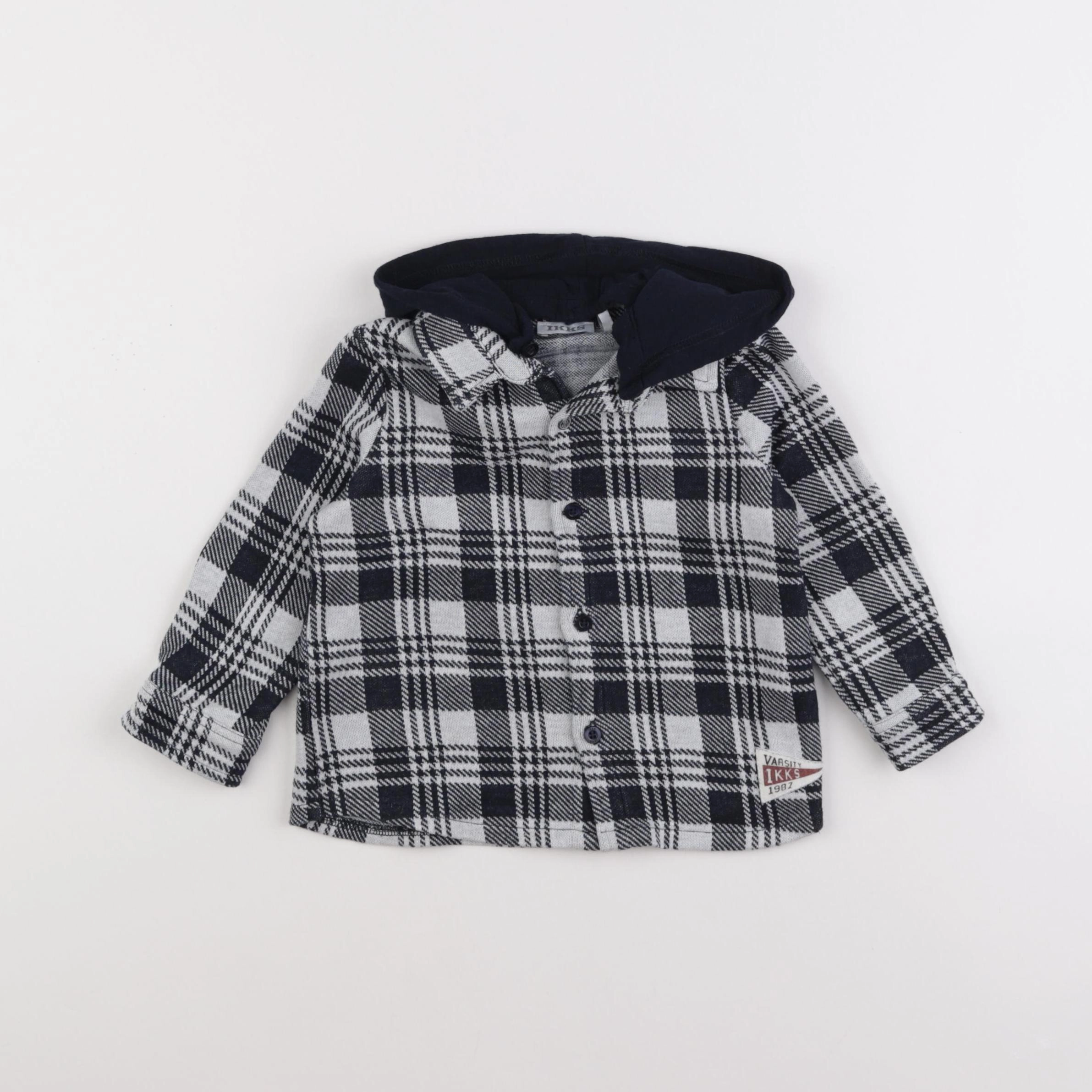 IKKS - chemise blanc, bleu - 18 mois