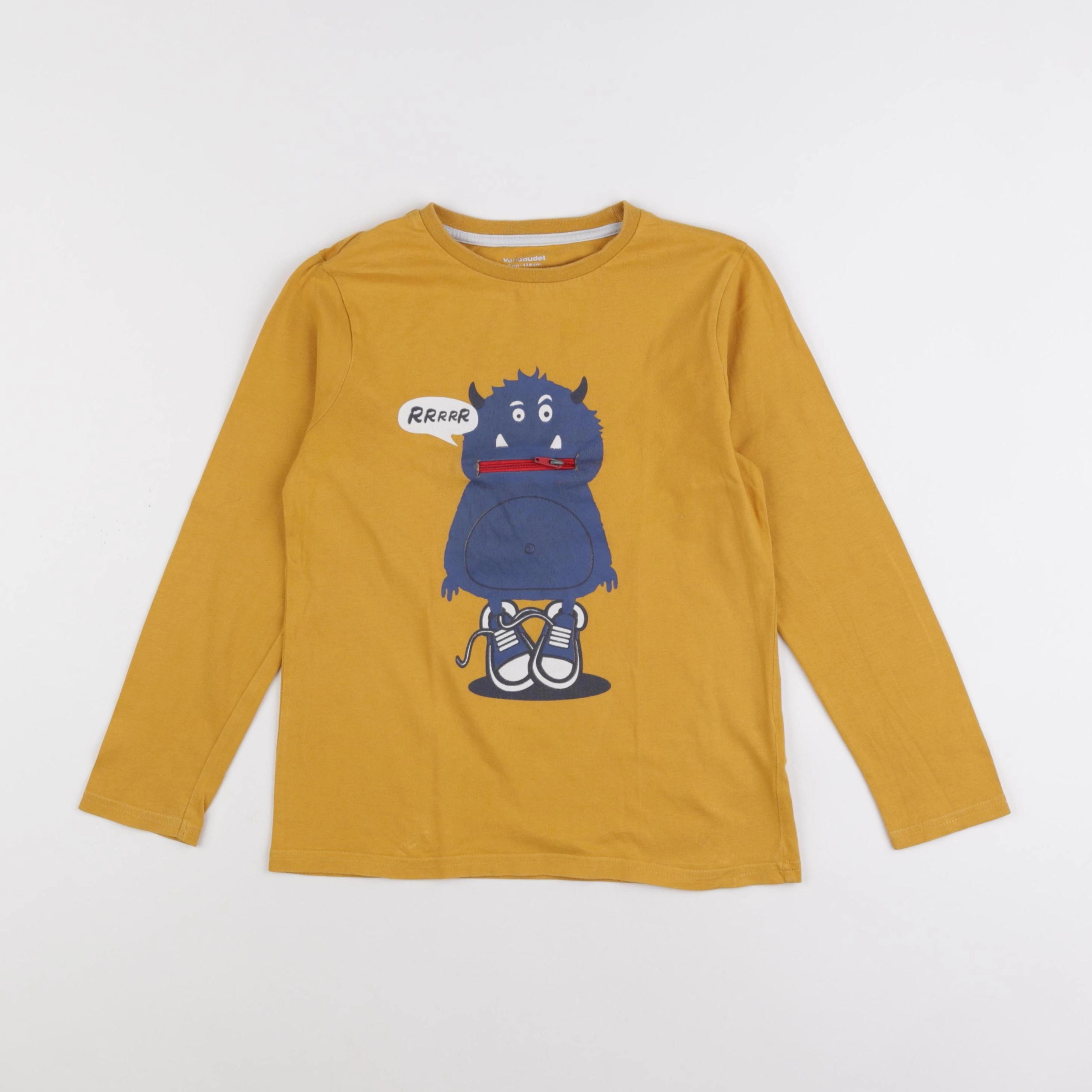 Vertbaudet - tee-shirt jaune - 8 ans