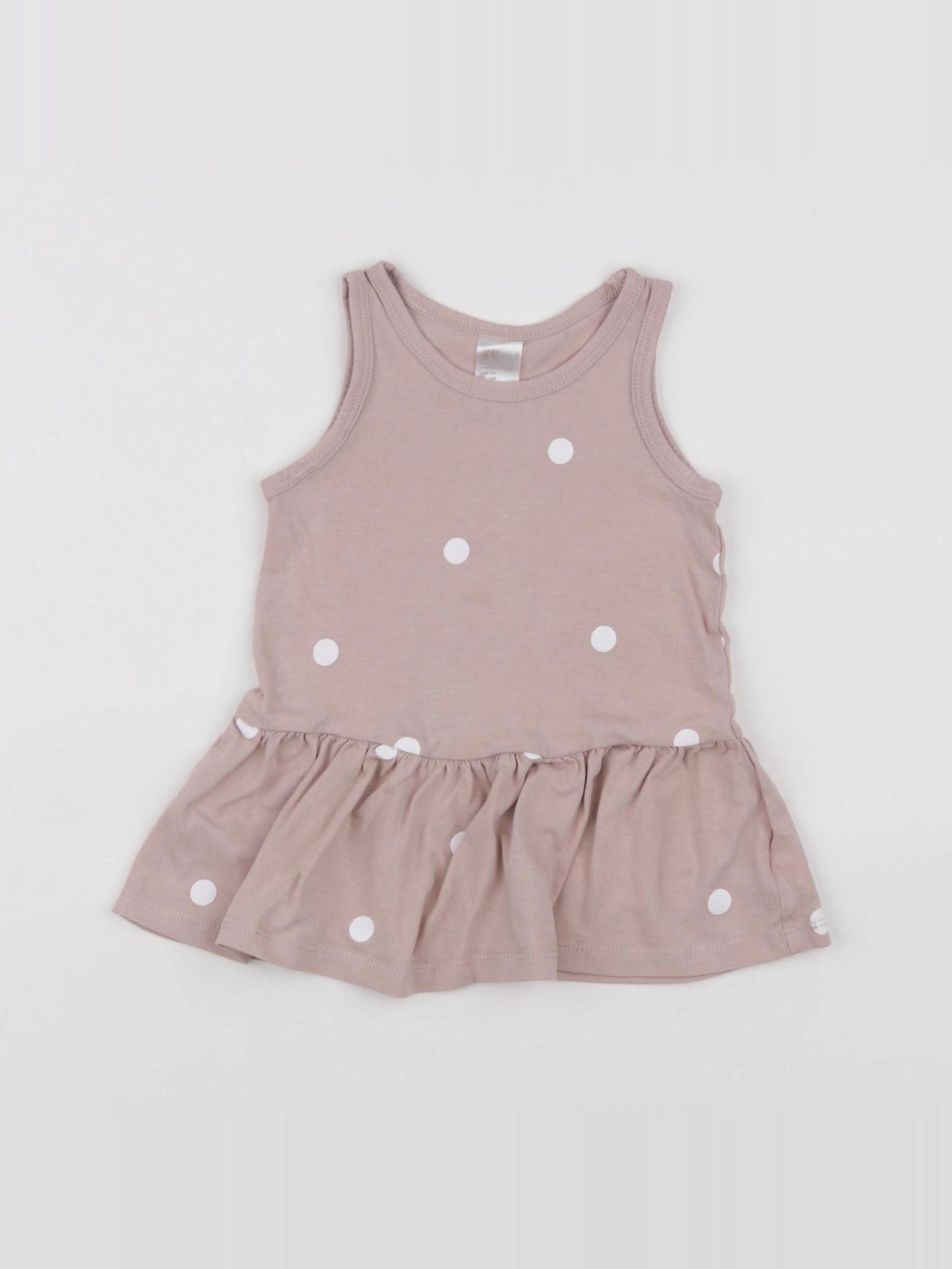 H&M - robe rose - 3/6 mois