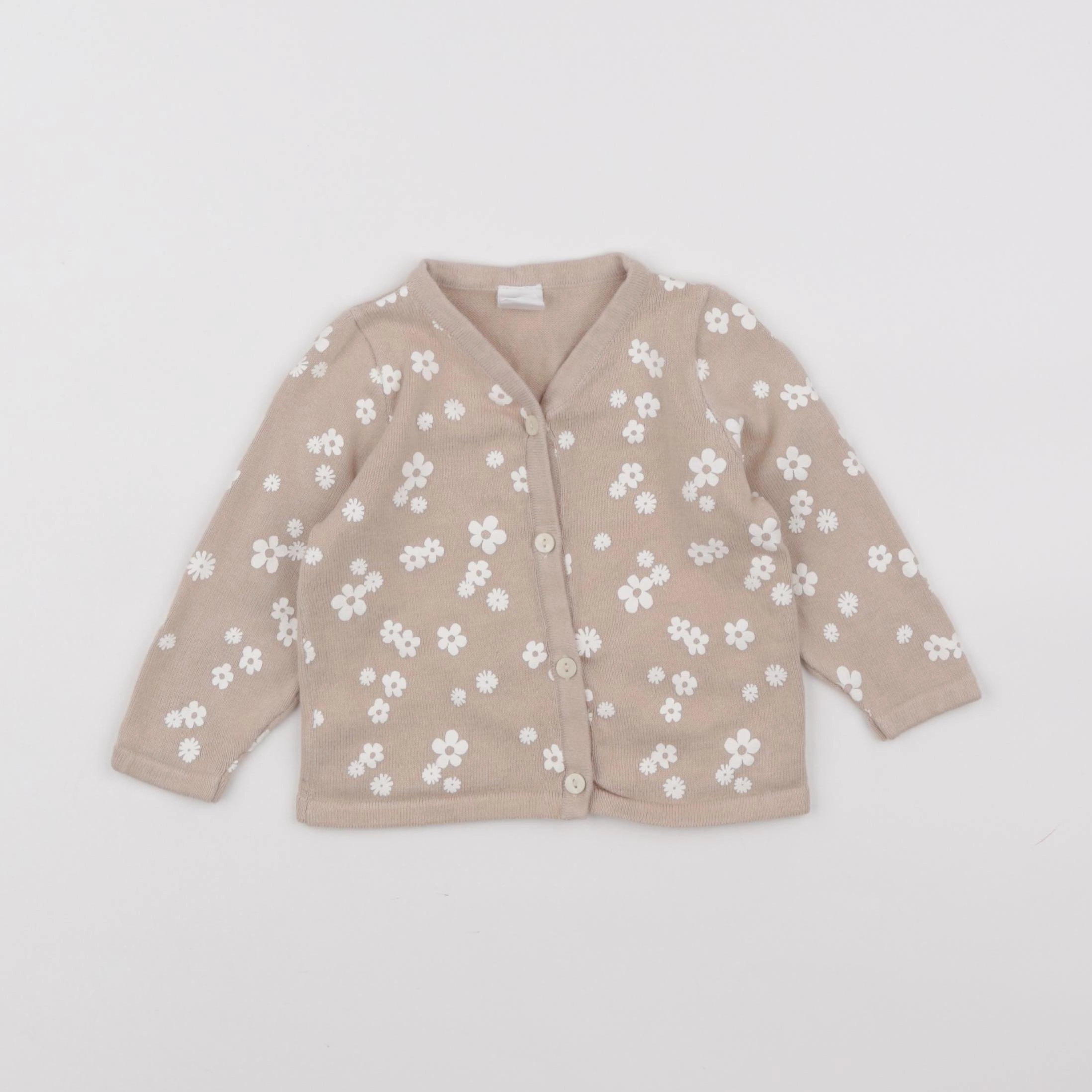 H&M - gilet beige - 3/6 mois