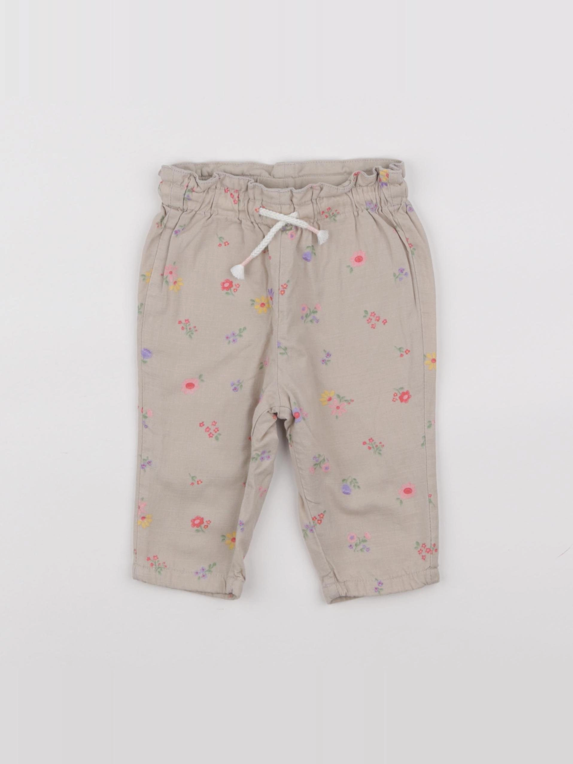 H&M - pantalon beige - 3/6 mois