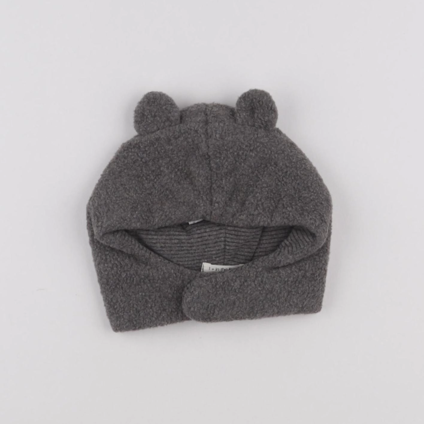 1+ In the family - bonnet gris - 6/12 mois