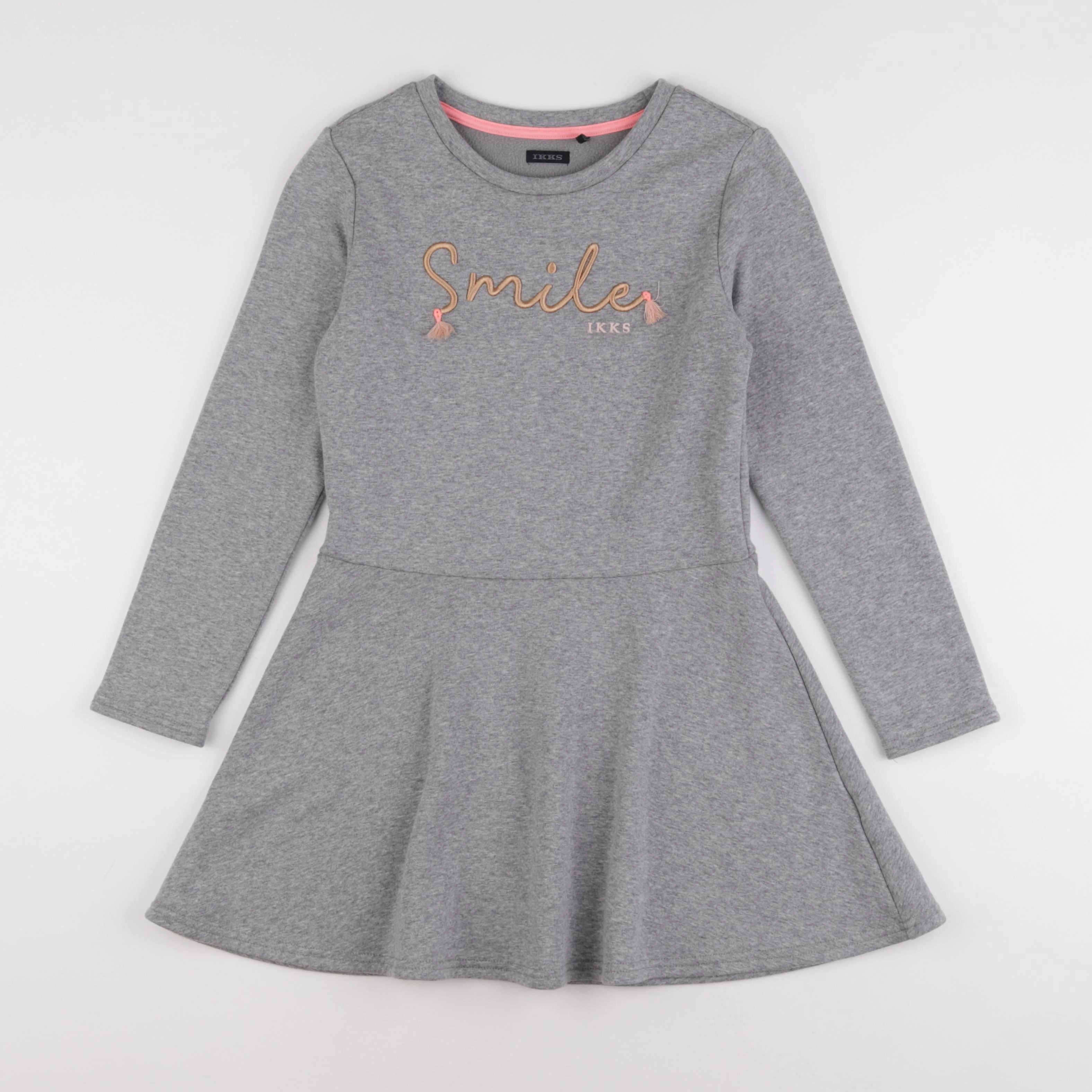 IKKS - robe gris - 10 ans