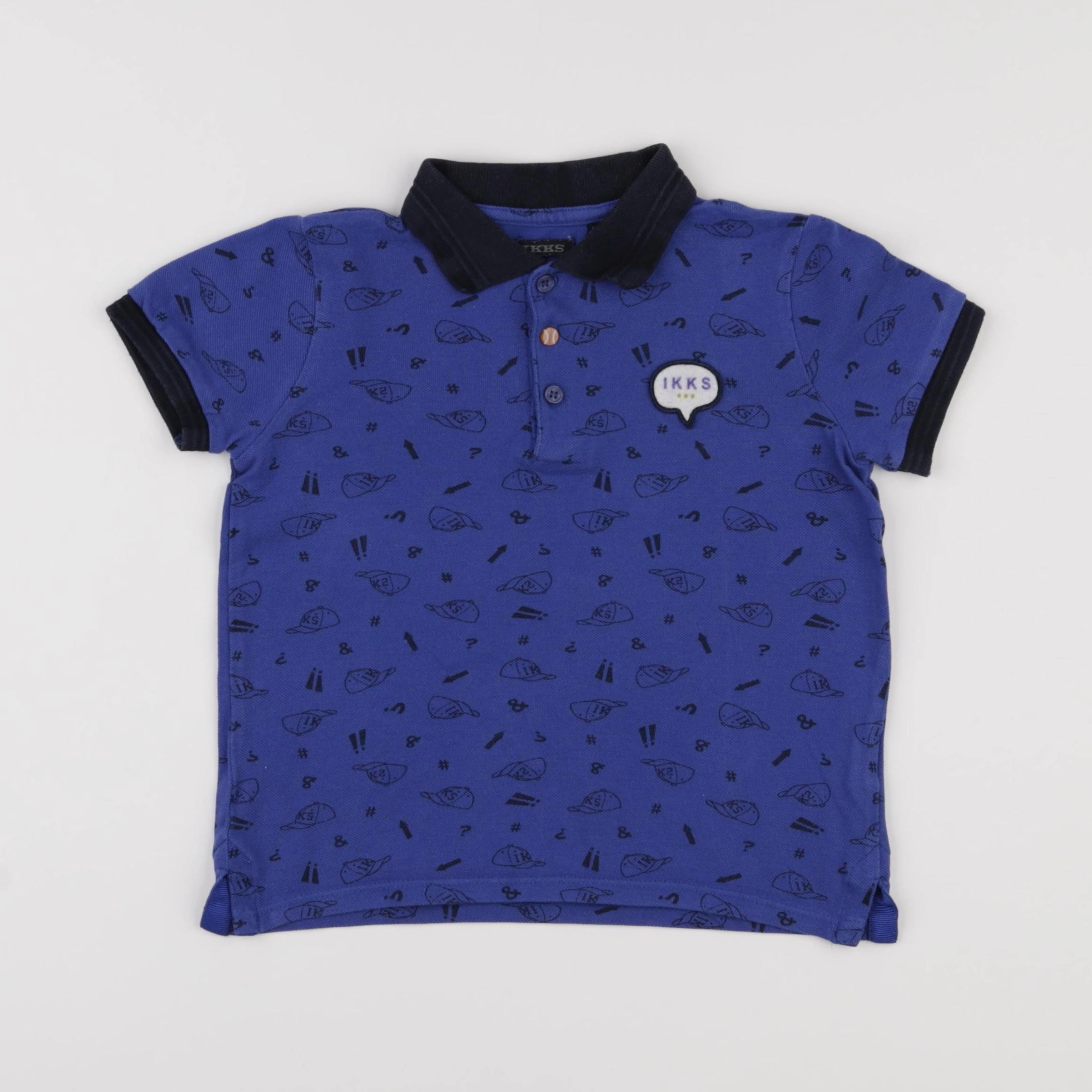IKKS - polo bleu - 5 ans