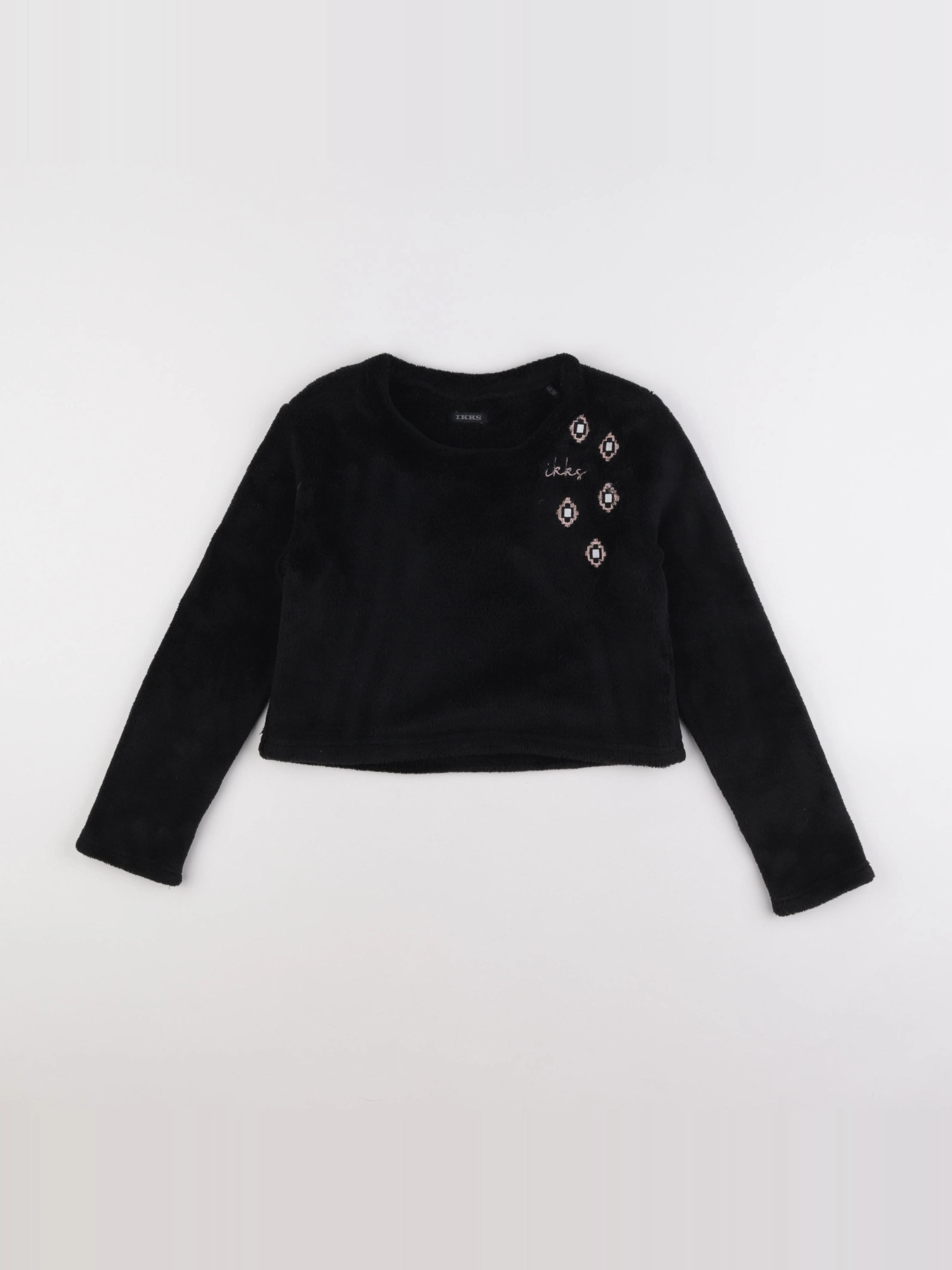 IKKS - pull noir - 10 ans