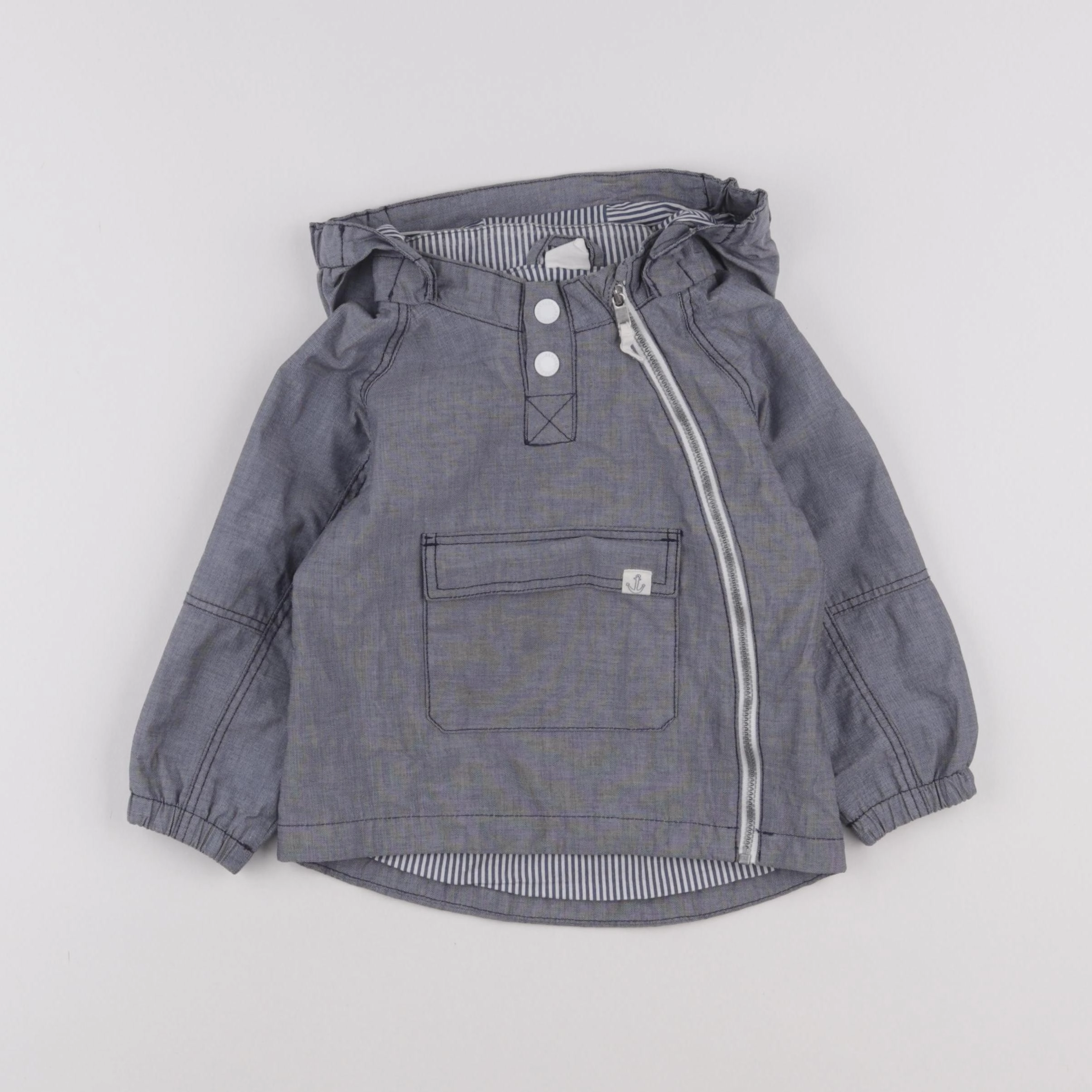 H&M - coupe-vent bleu - 12/18 mois