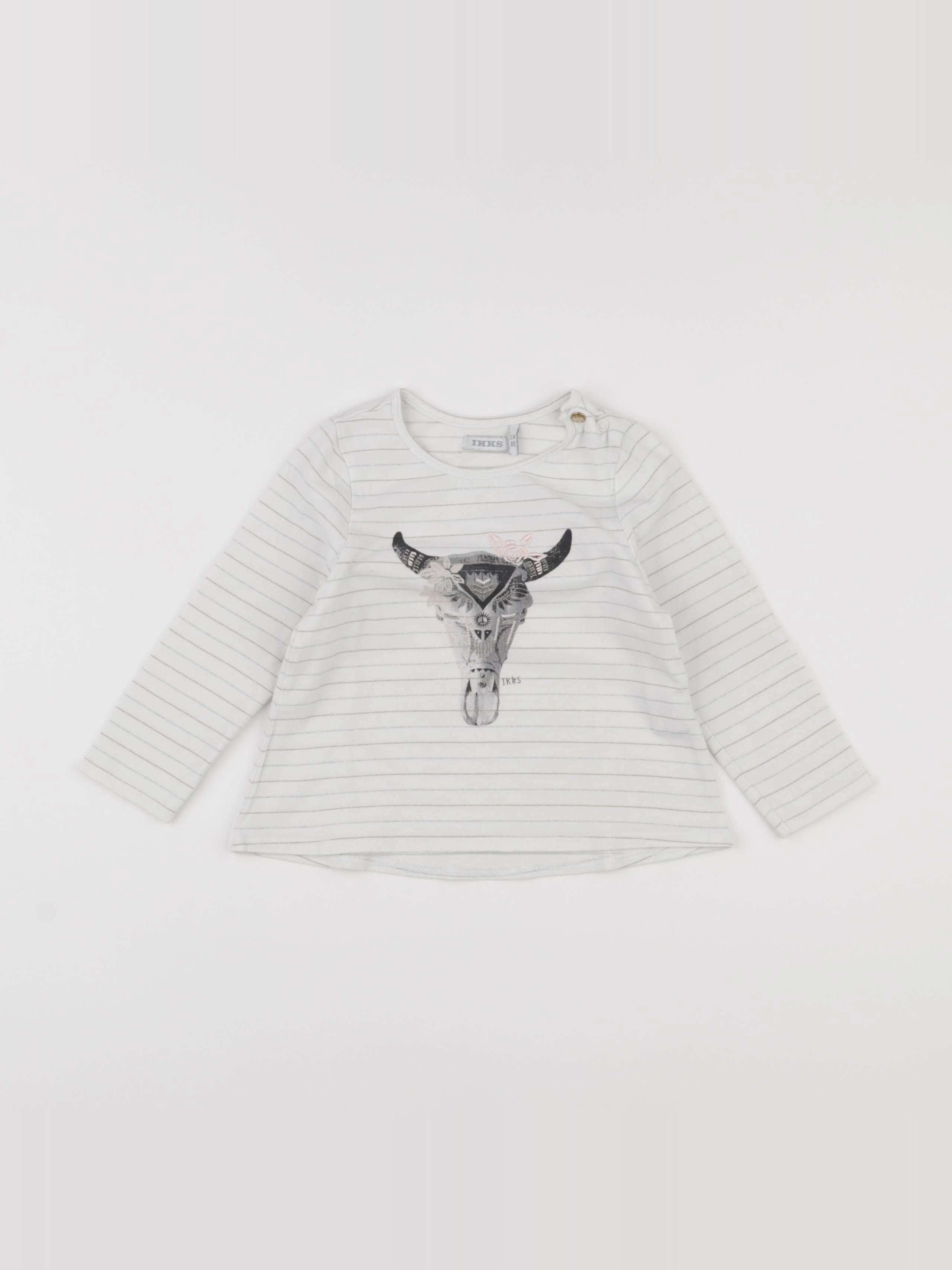 IKKS - tee-shirt beige - 2 ans