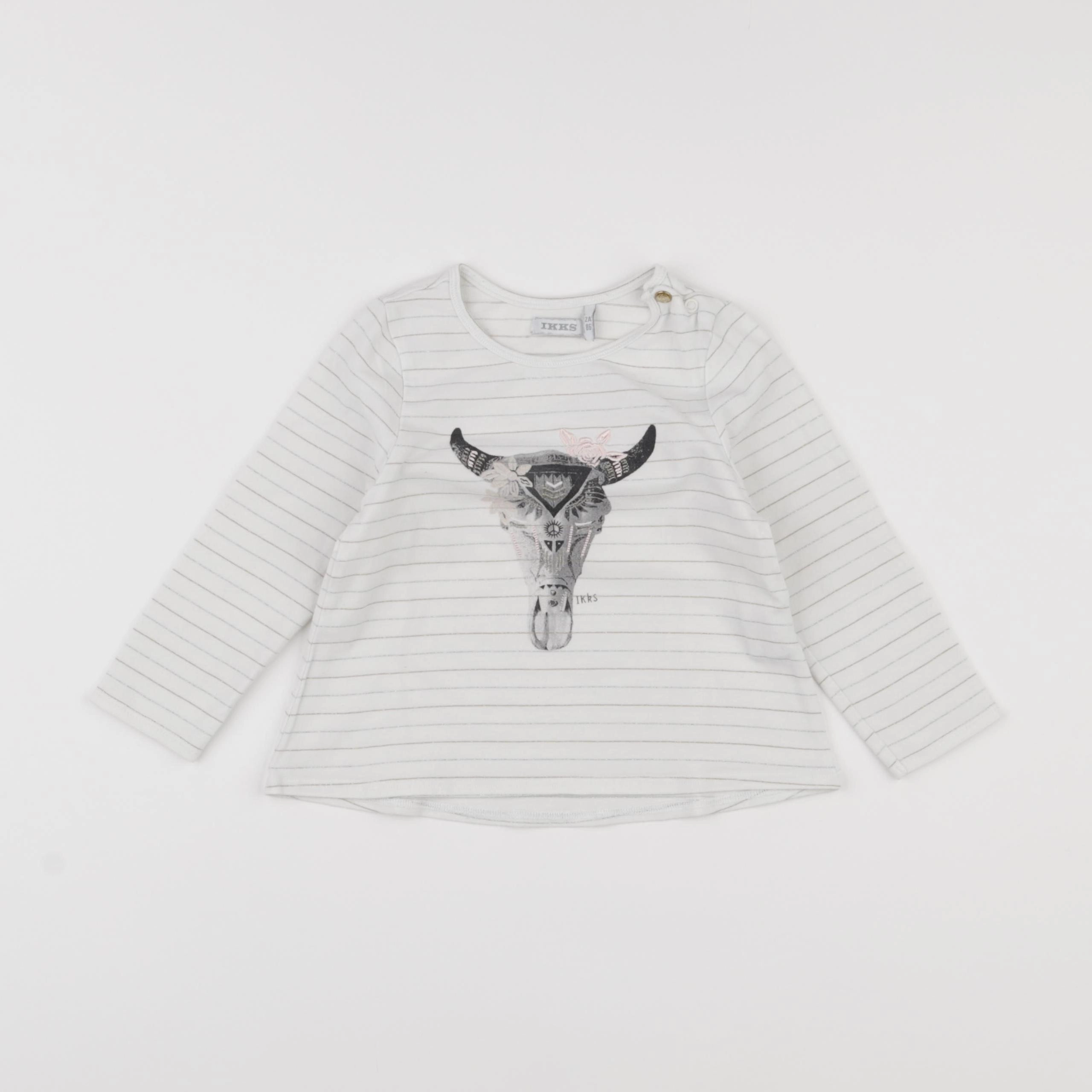 IKKS - tee-shirt beige - 2 ans
