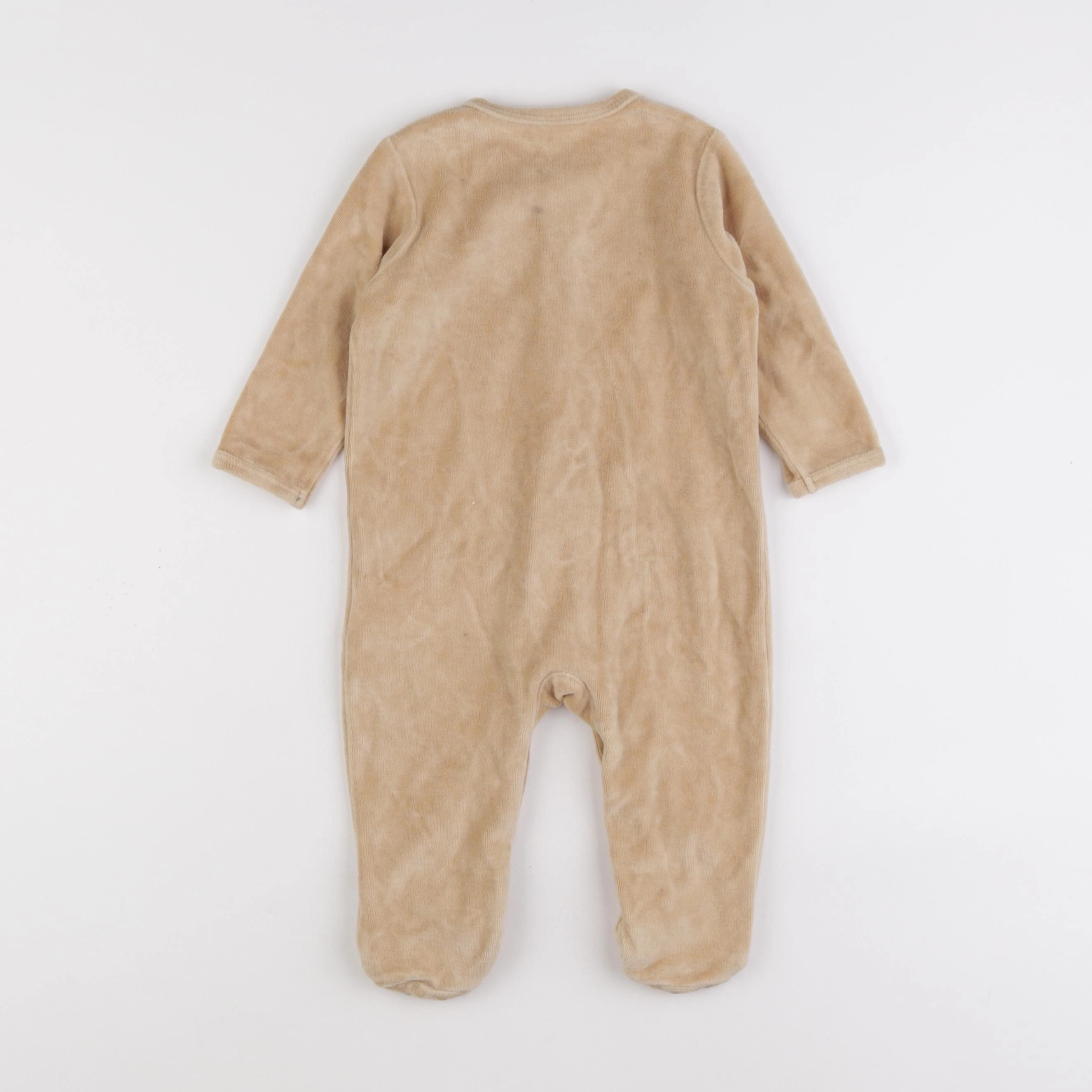 Vertbaudet - pyjama velours marron - 12 mois