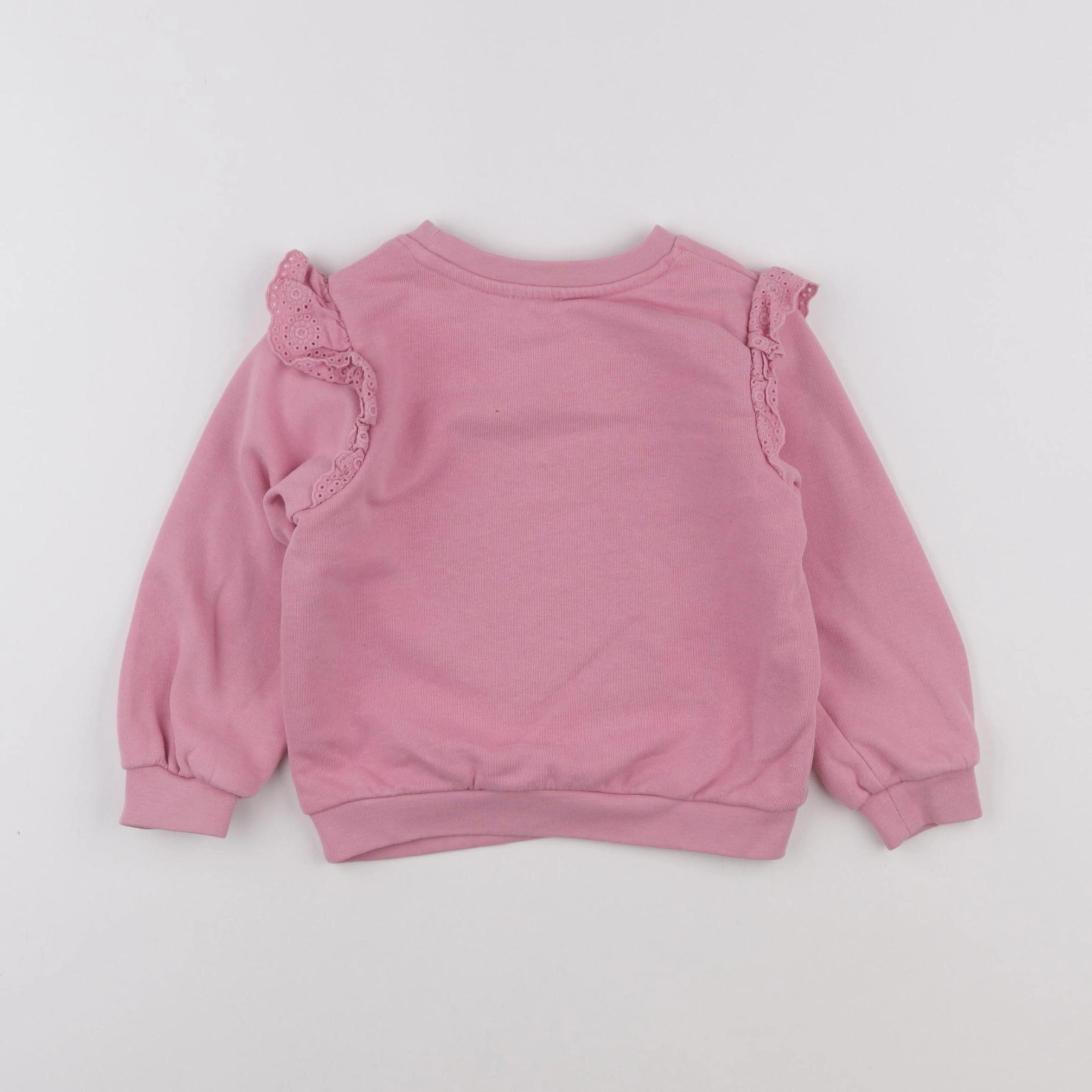 Vertbaudet - sweat rose - 3 ans