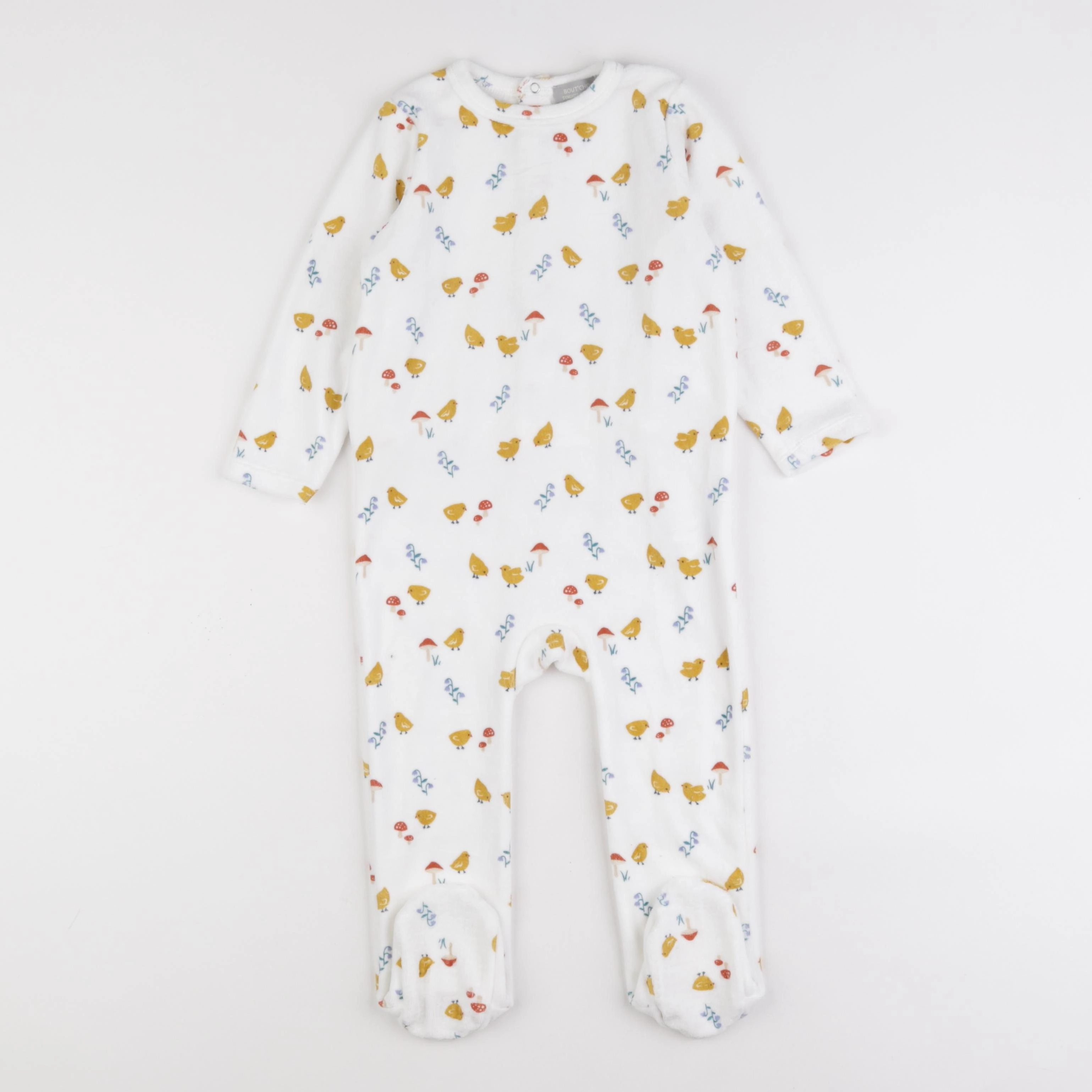Boutchou - pyjama velours blanc - 24 mois