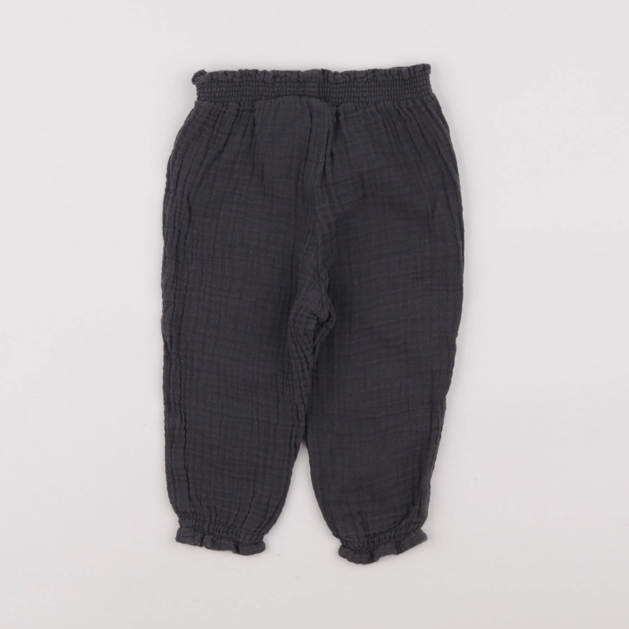 H&M - pantalon gris - 9/12 mois