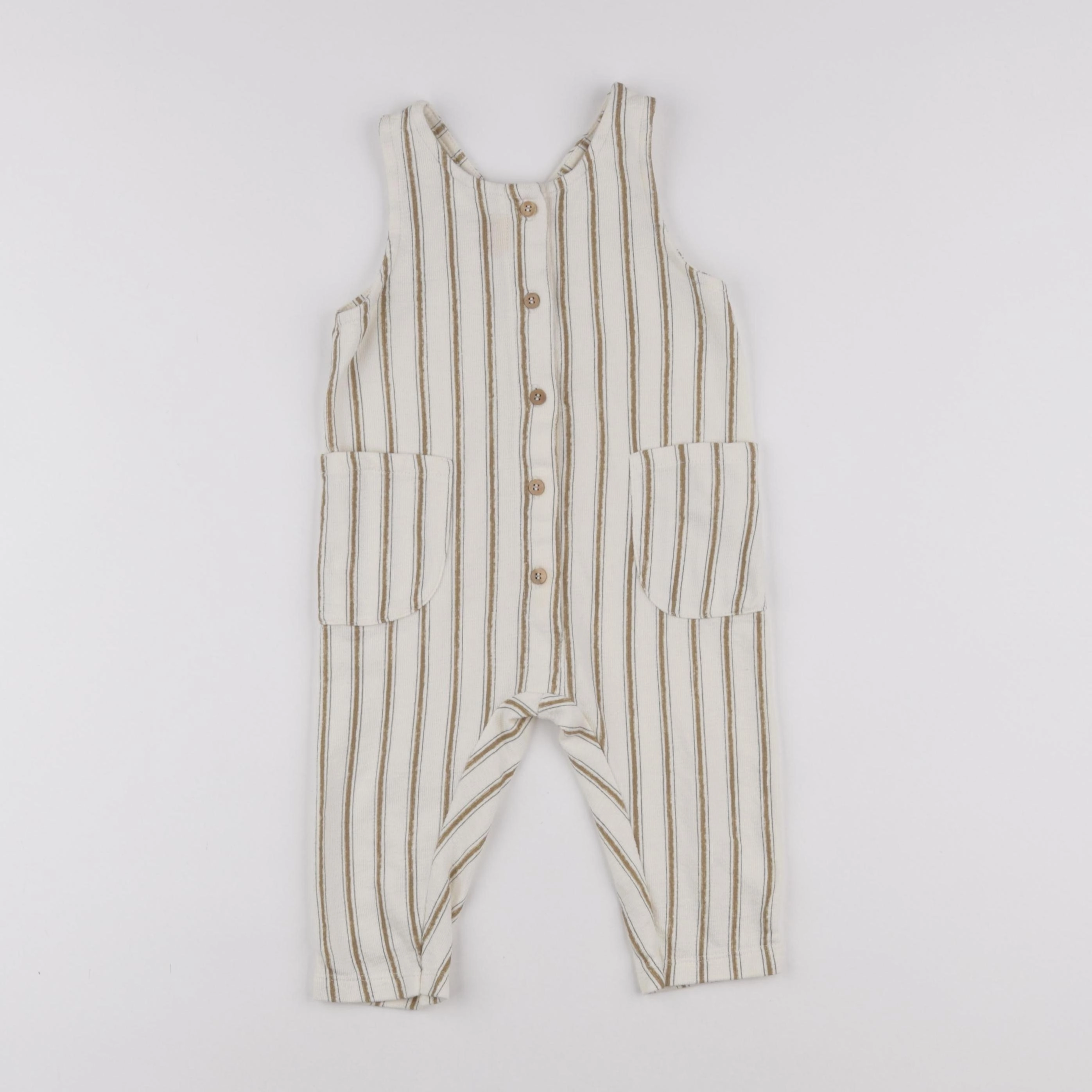 Zara - salopette beige - 9/12 mois