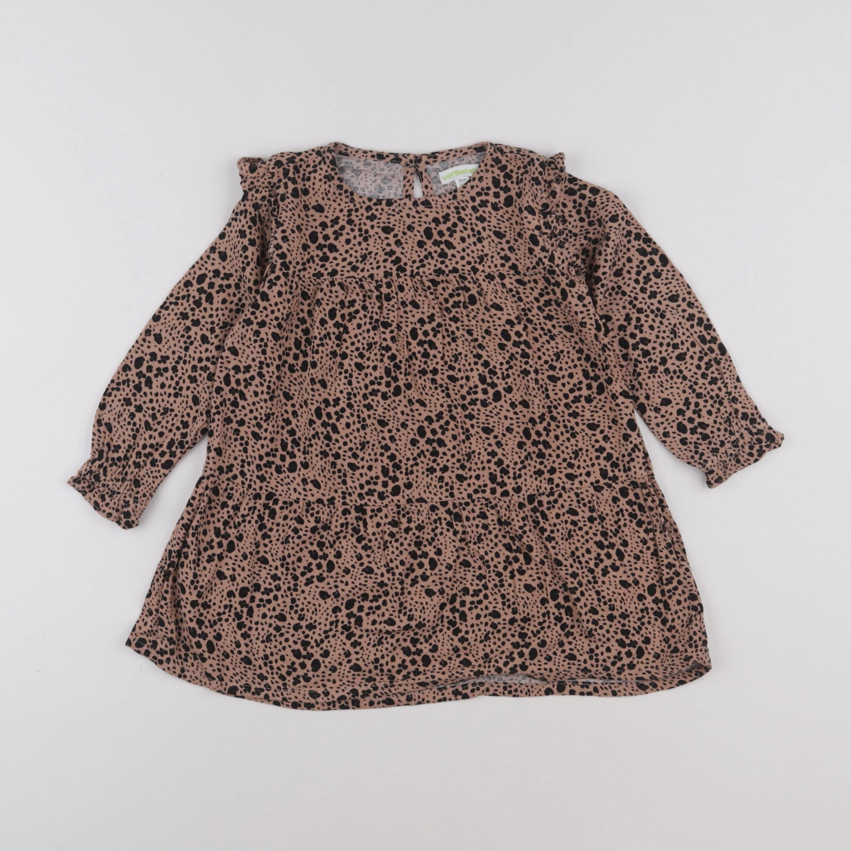 Vertbaudet - robe marron - 3 ans