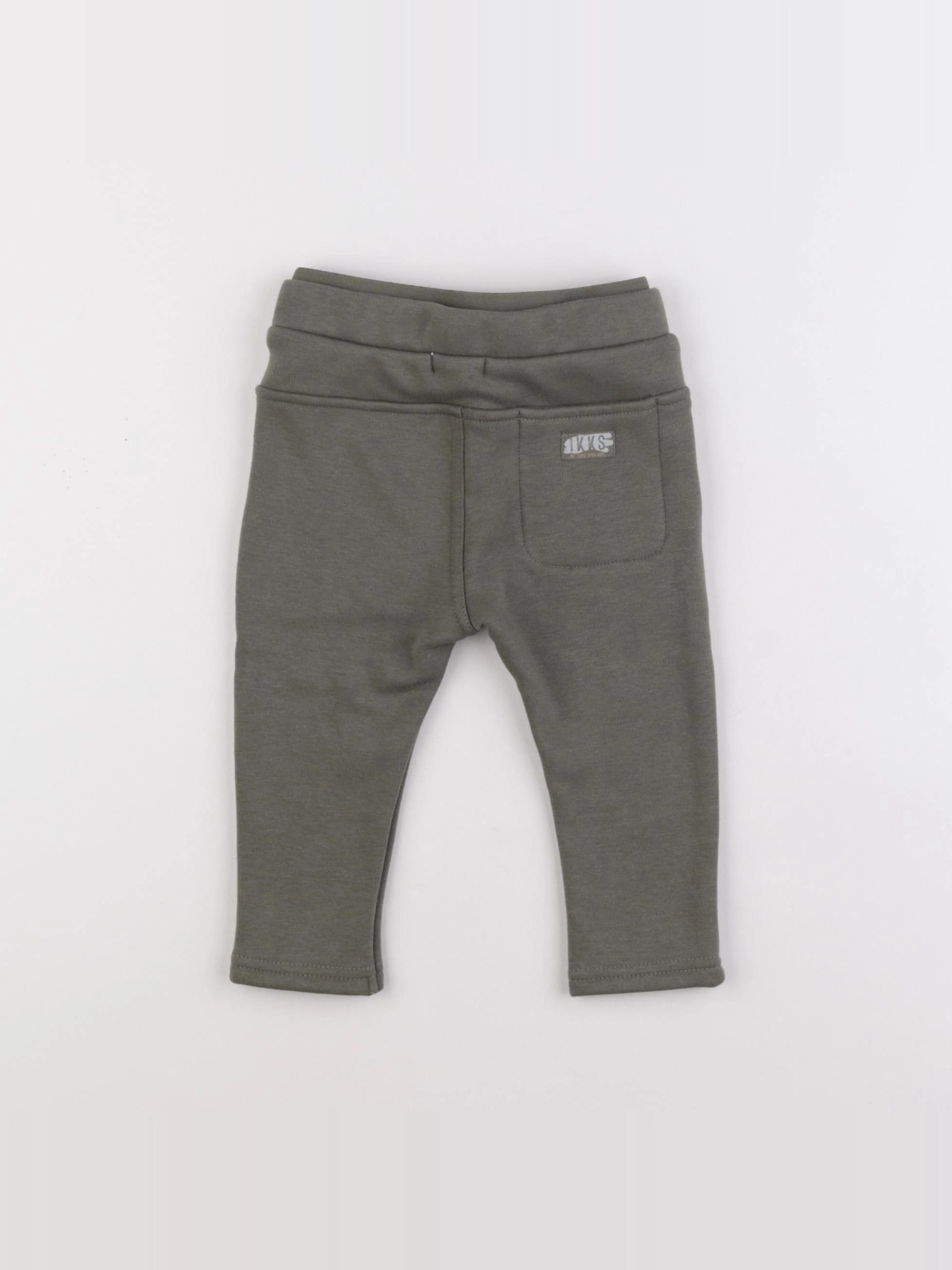 IKKS - pantalon doublé vert - 12 mois
