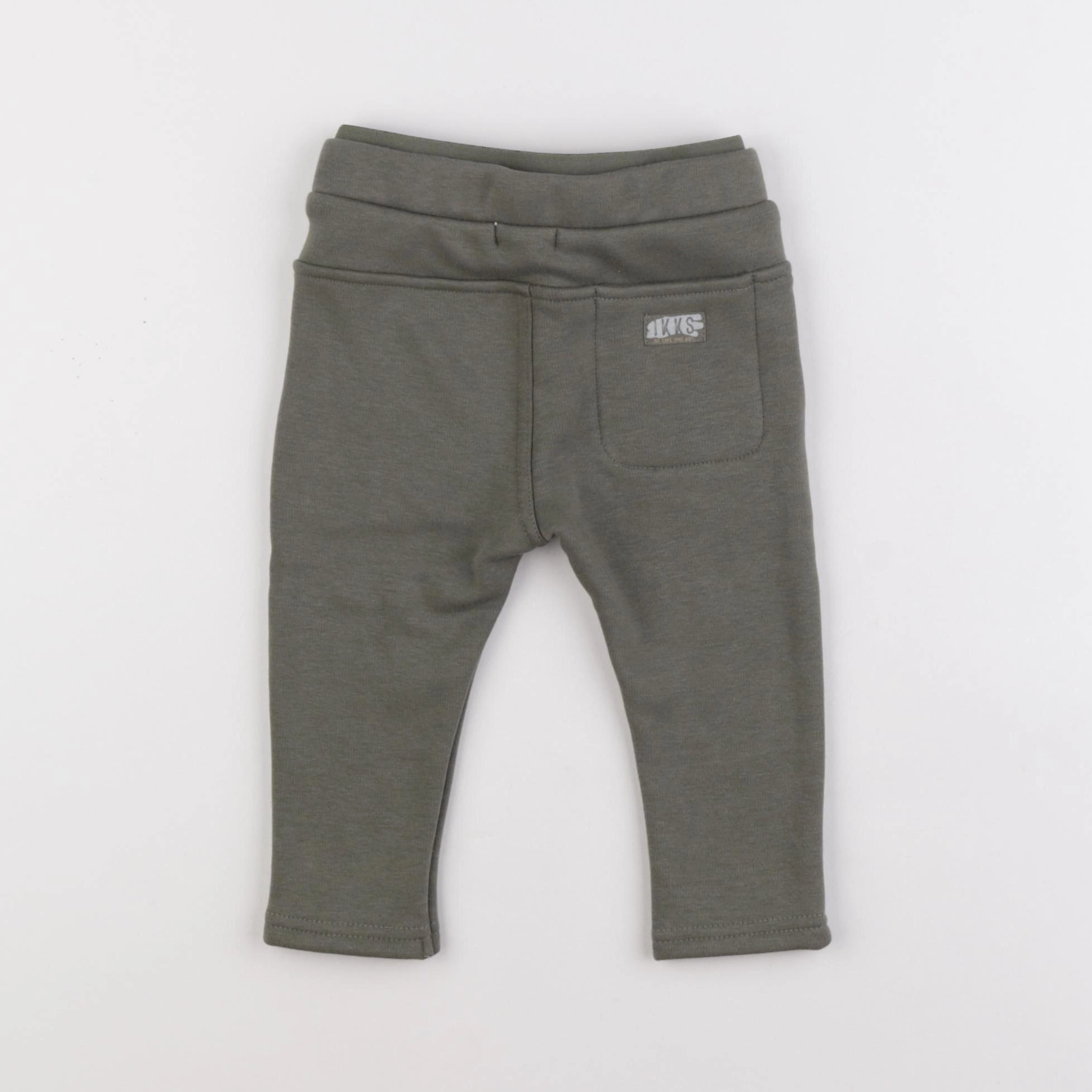 IKKS - pantalon doublé vert - 12 mois