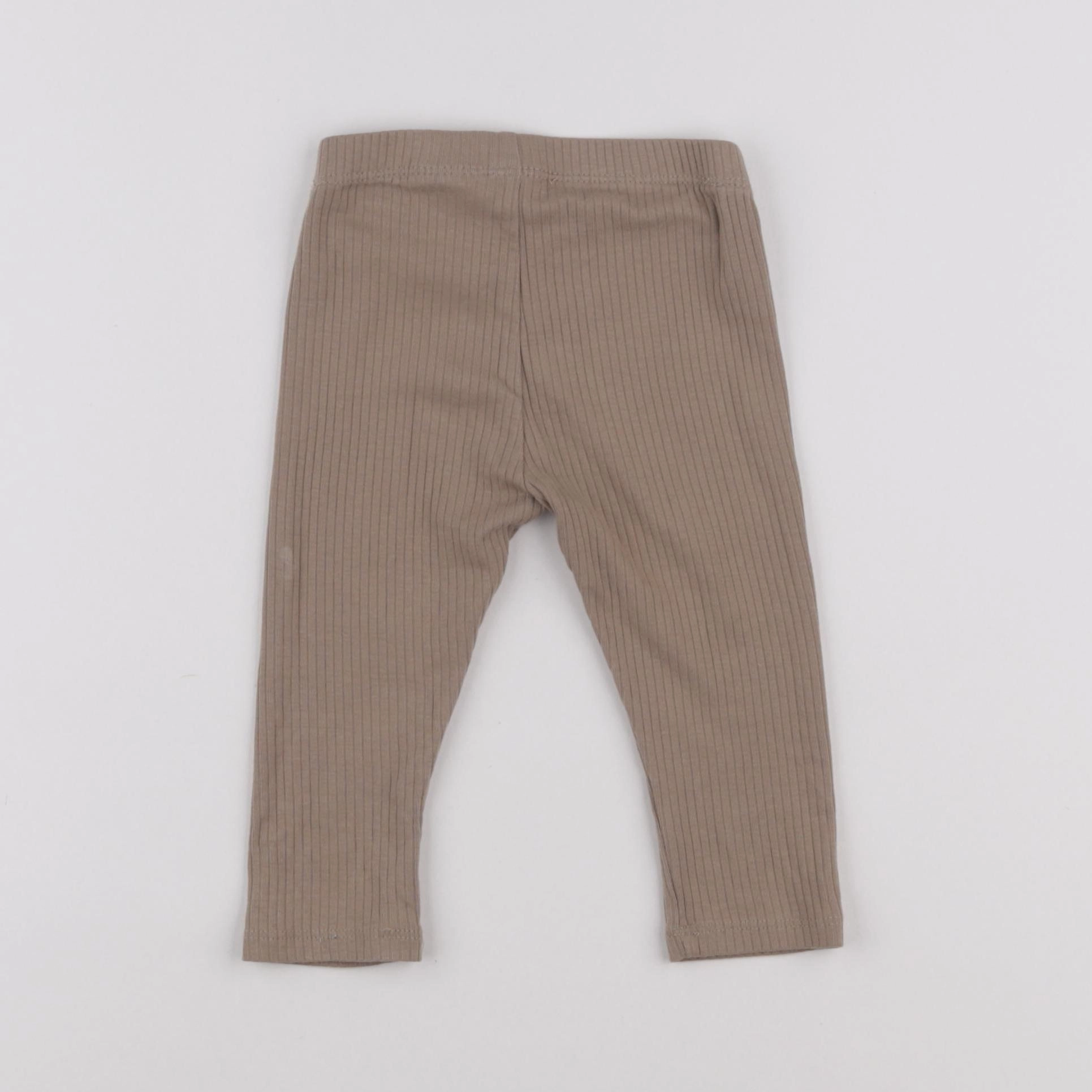 H&M - legging marron - 9/12 mois