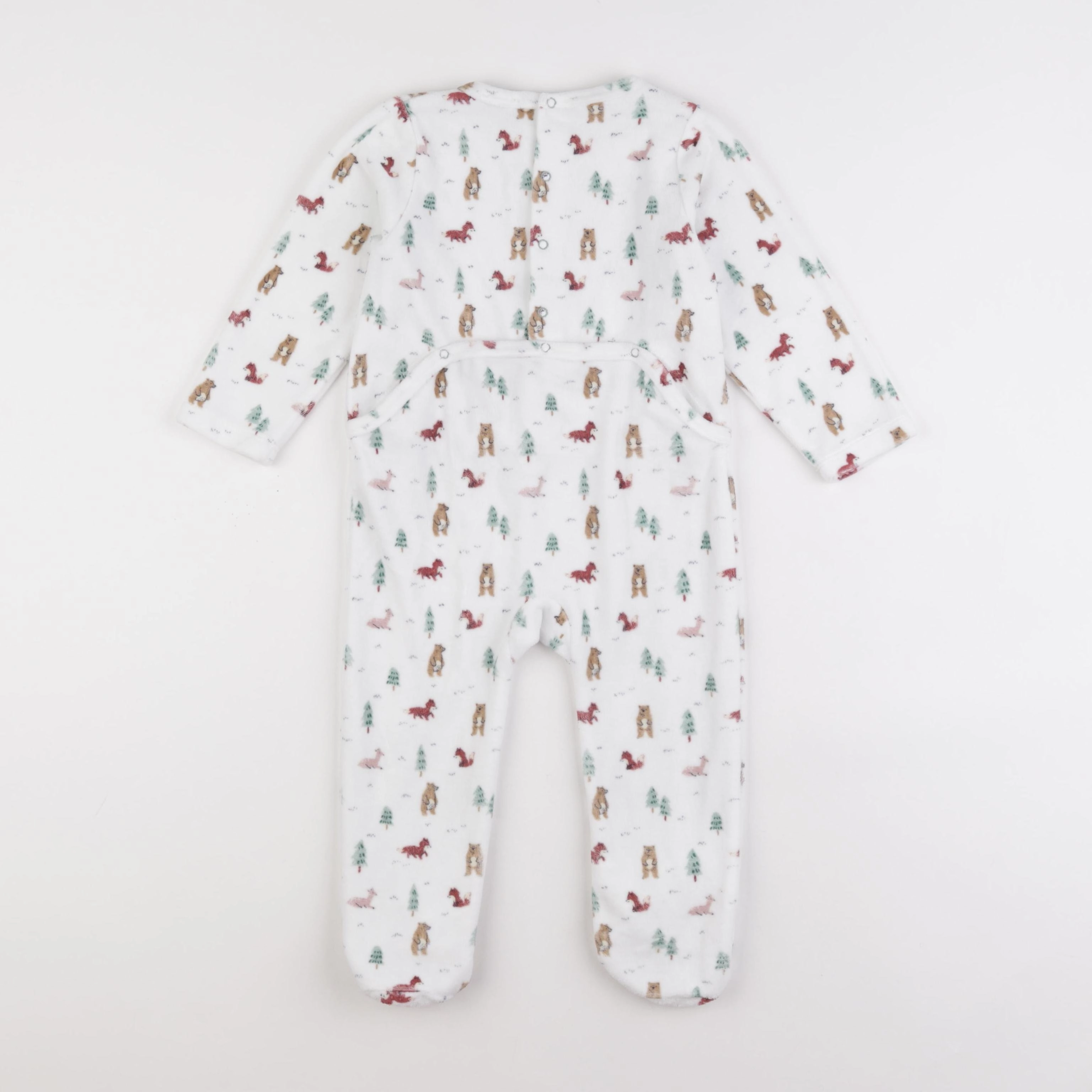 Boutchou - pyjama velours blanc - 24 mois