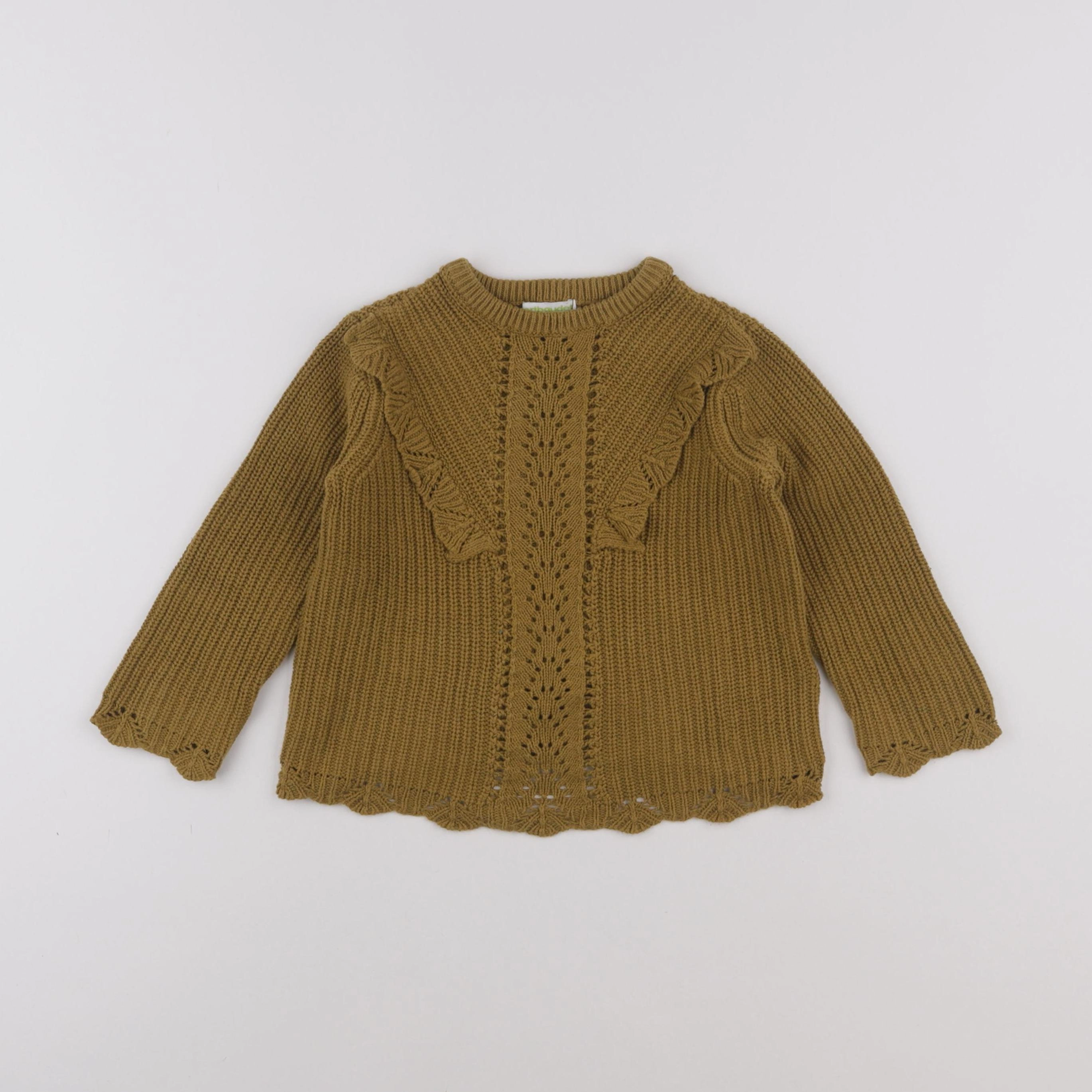 Vertbaudet - pull vert - 3 ans