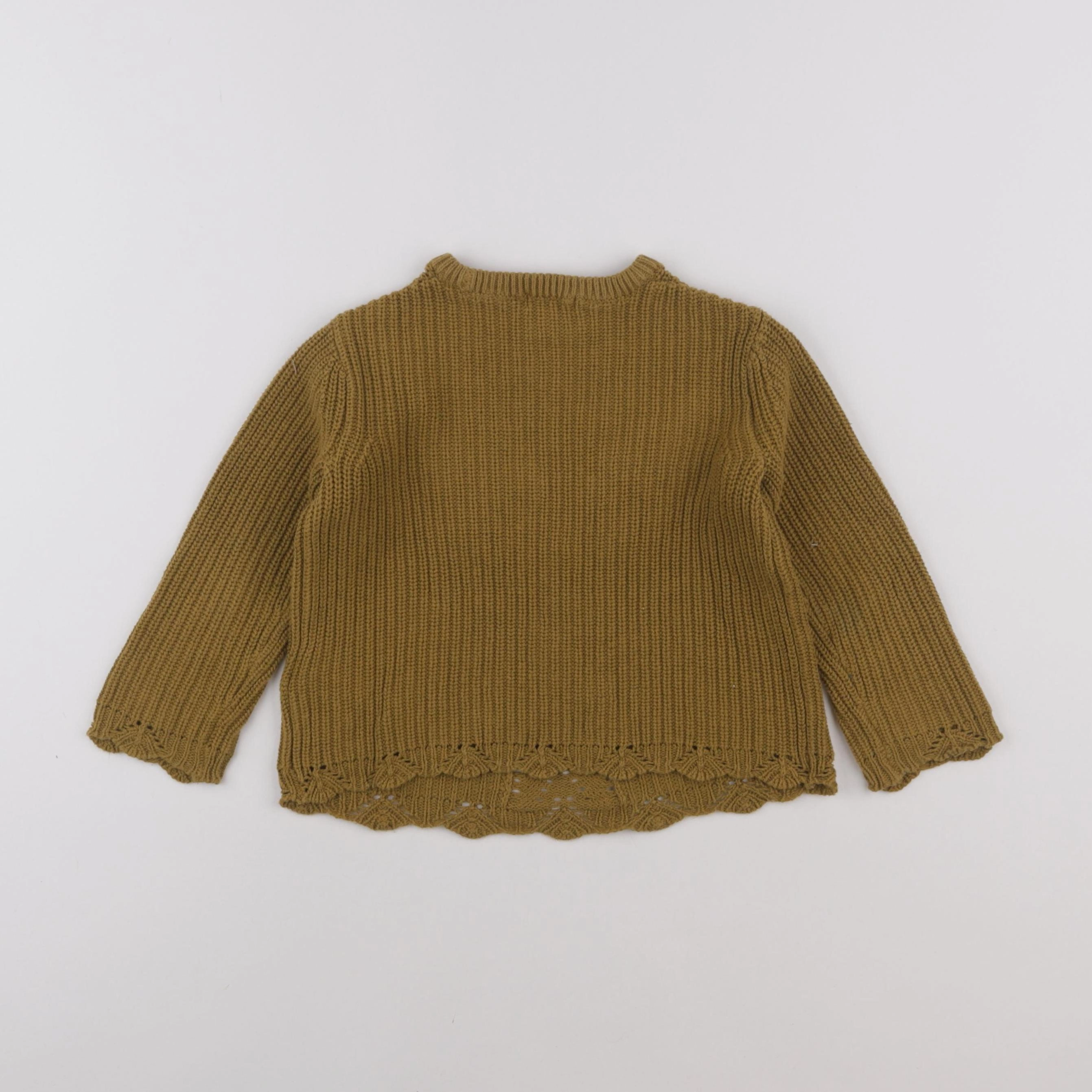 Vertbaudet - pull vert - 3 ans