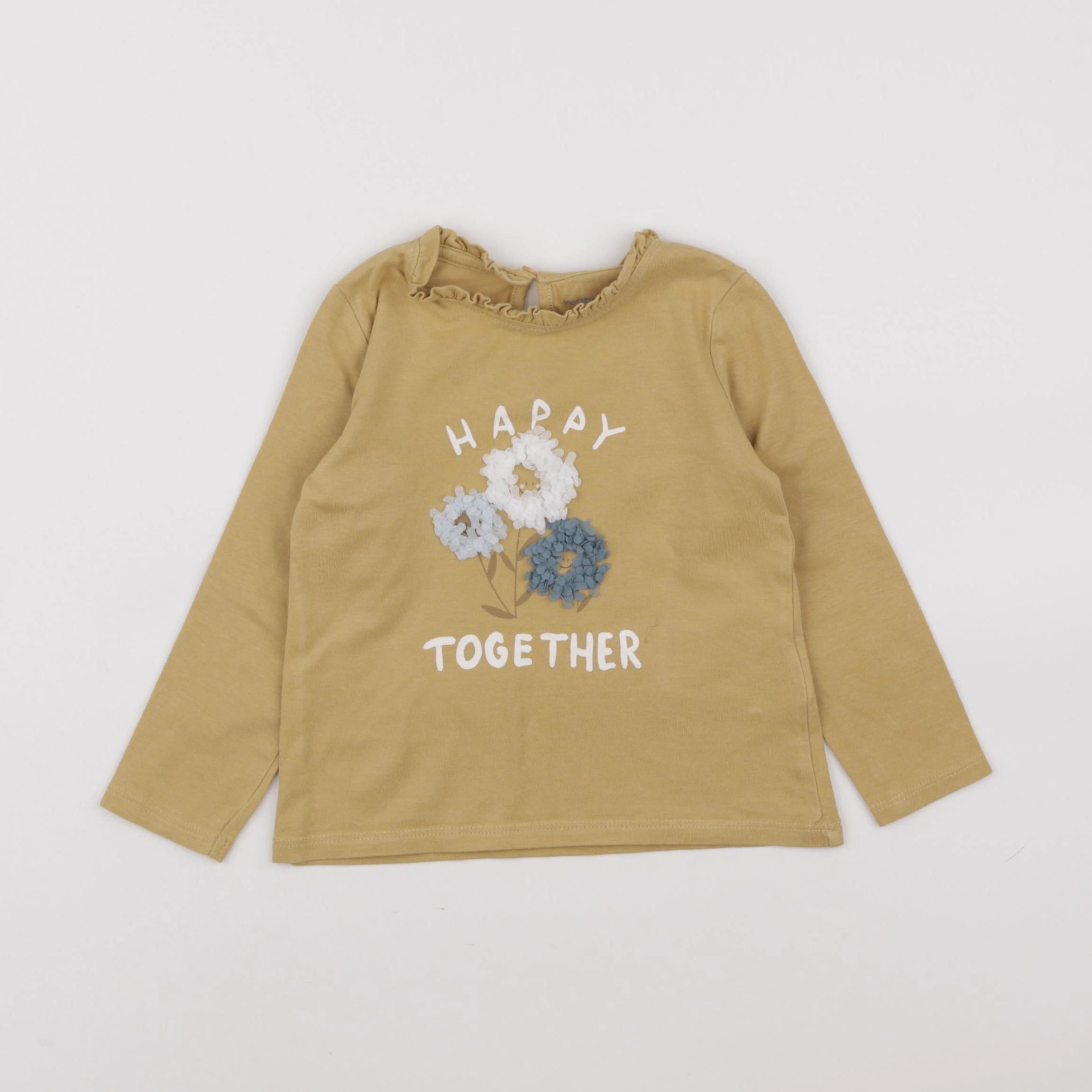 Vertbaudet - tee-shirt jaune - 2 ans
