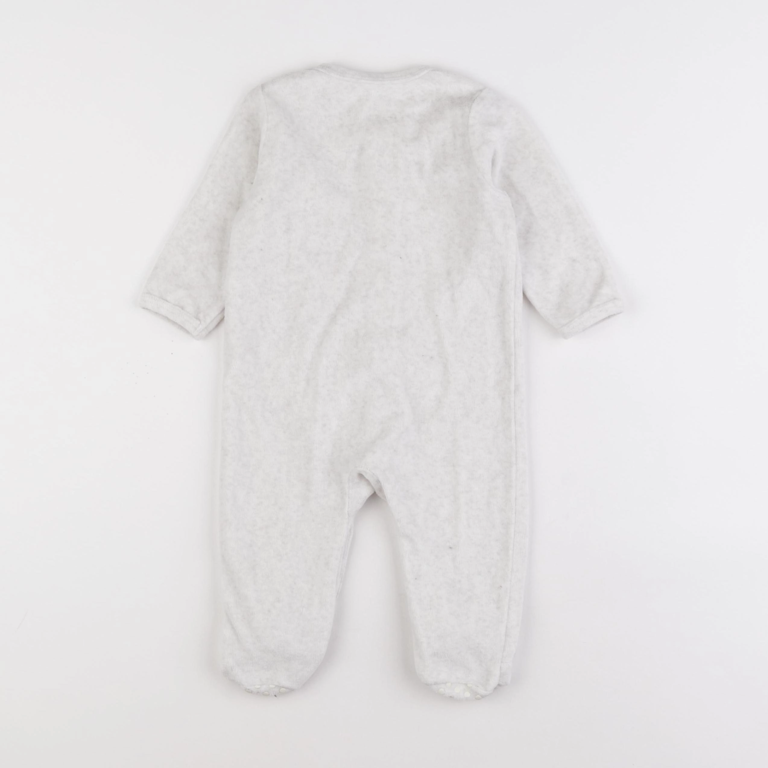 Vertbaudet - pyjama velours beige - 9 mois