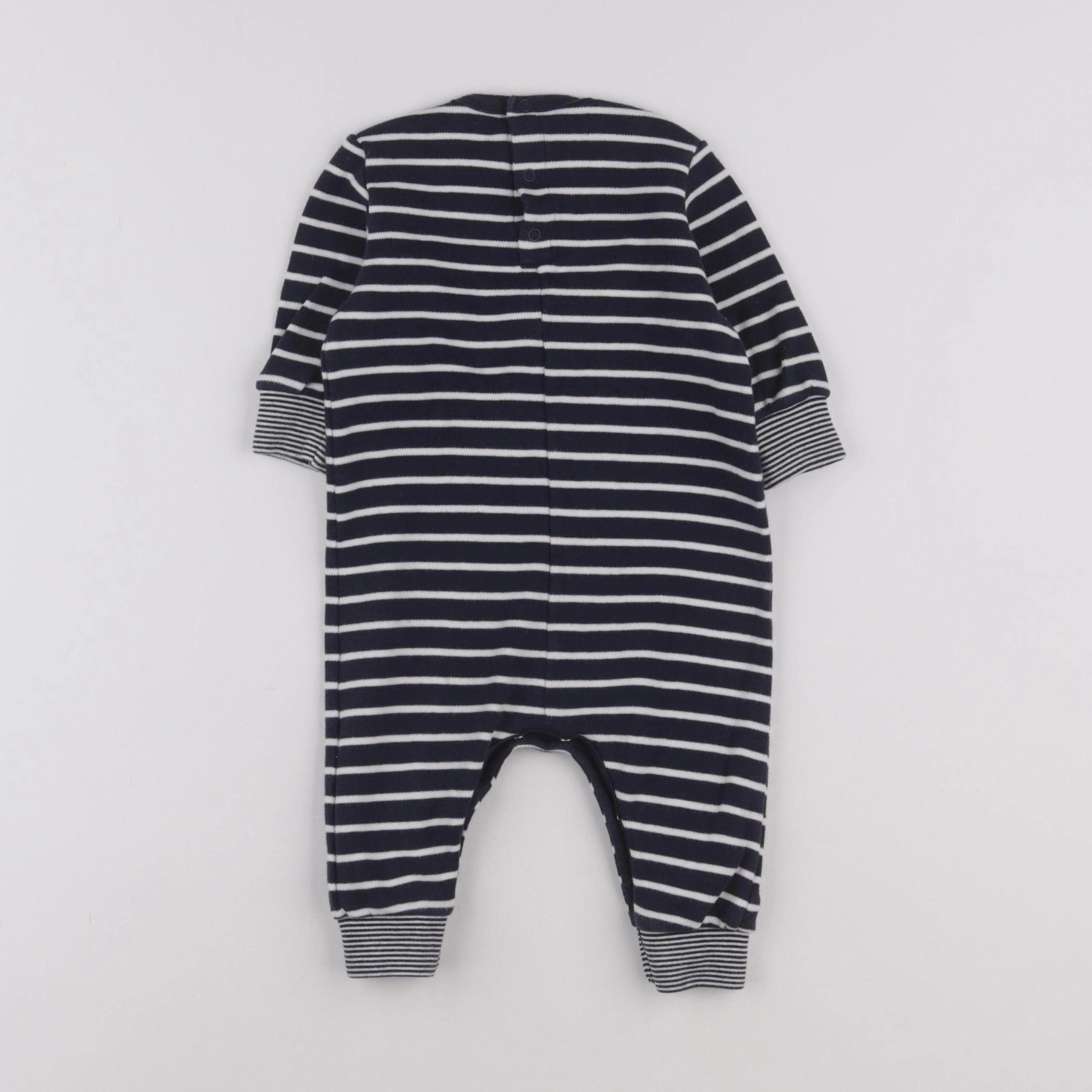 Petit Bateau - combinaison bleu - 6 mois