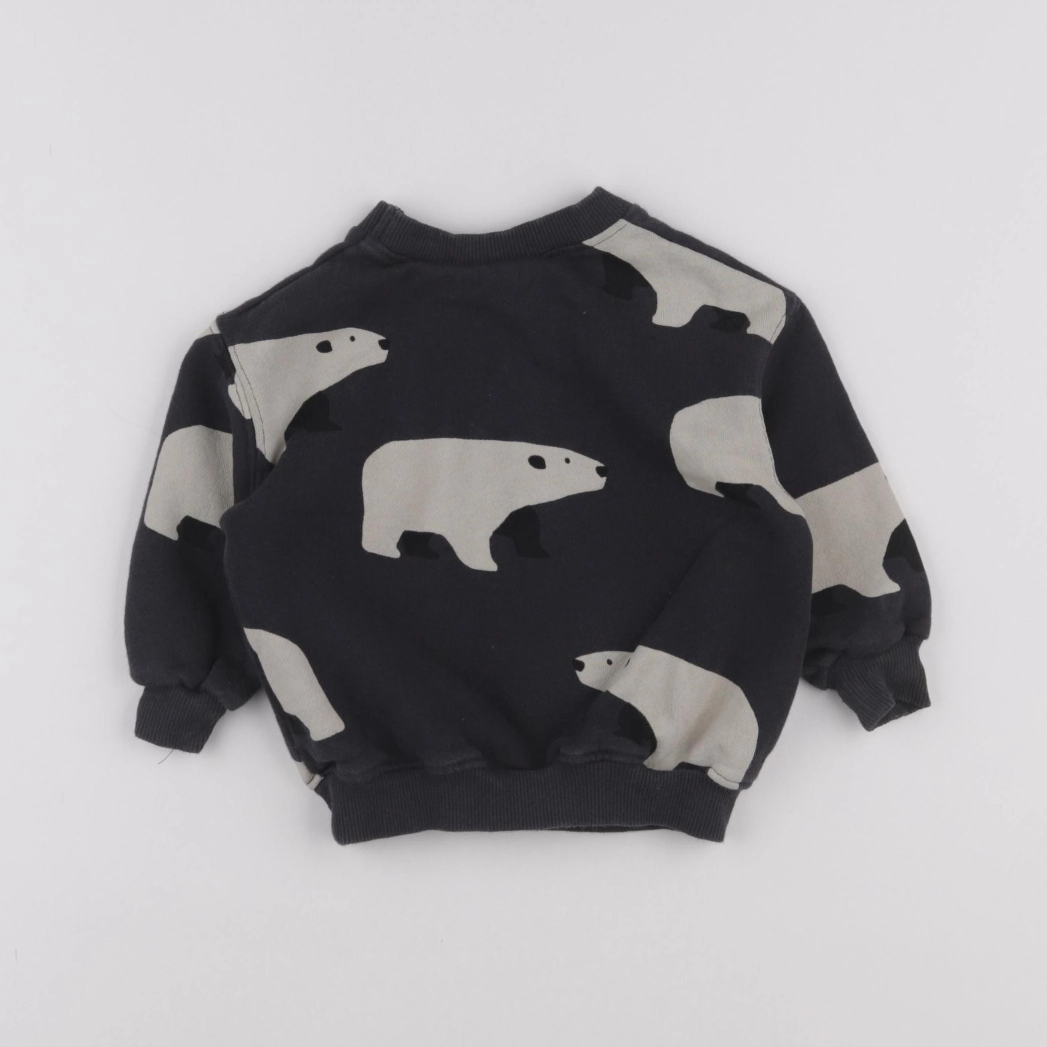 Zara - sweat gris - 9/12 mois
