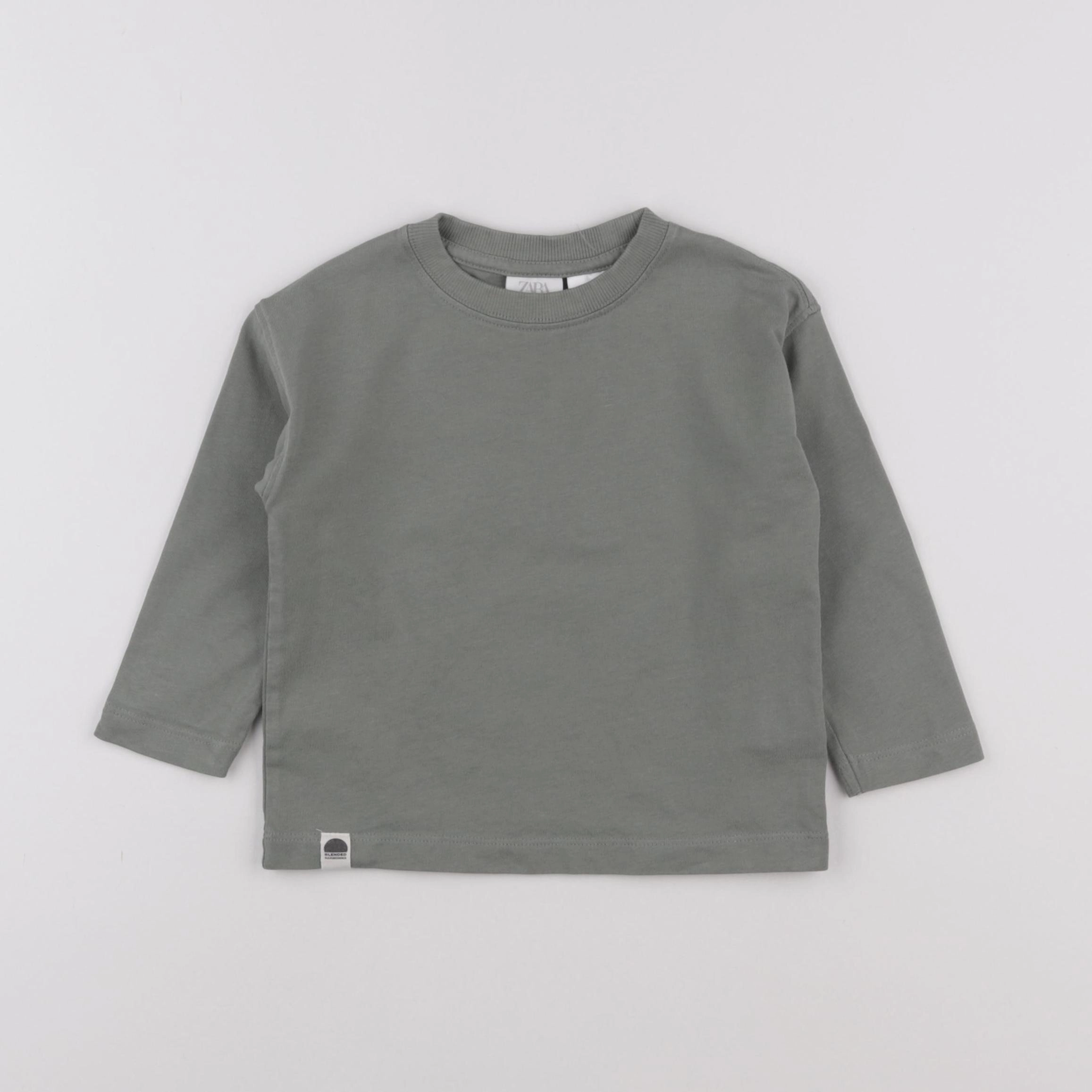 Zara - tee-shirt gris - 18 mois