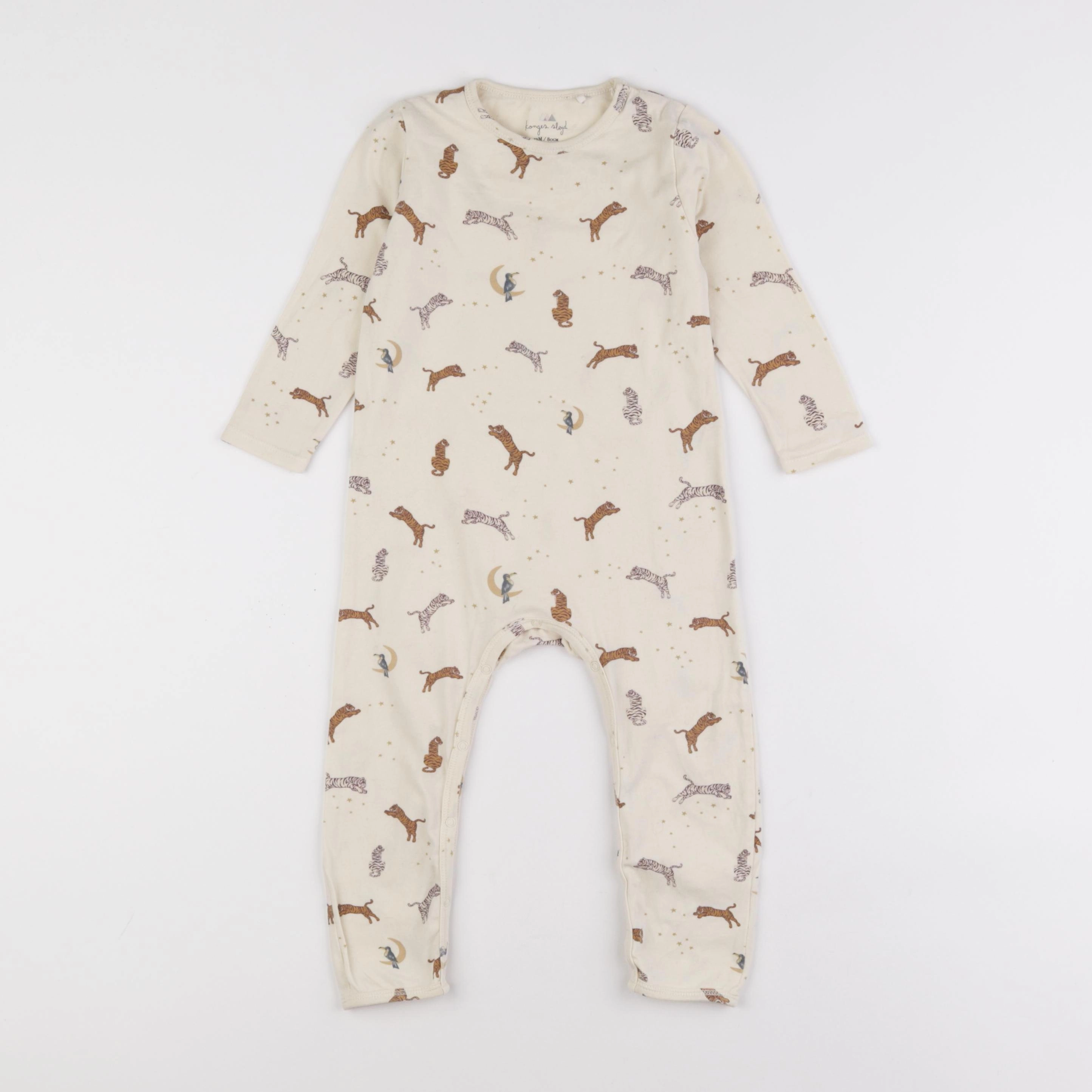 Konges slojd - pyjama coton beige - 12 mois