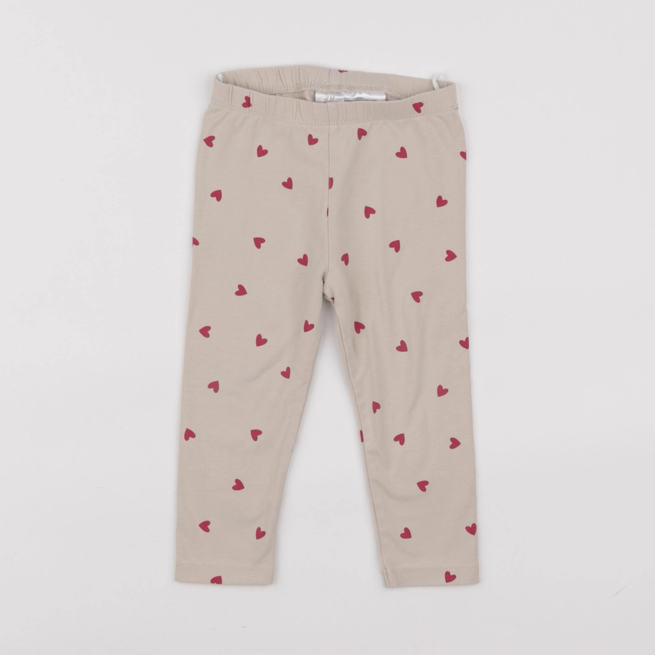 H&M - legging beige - 9/12 mois
