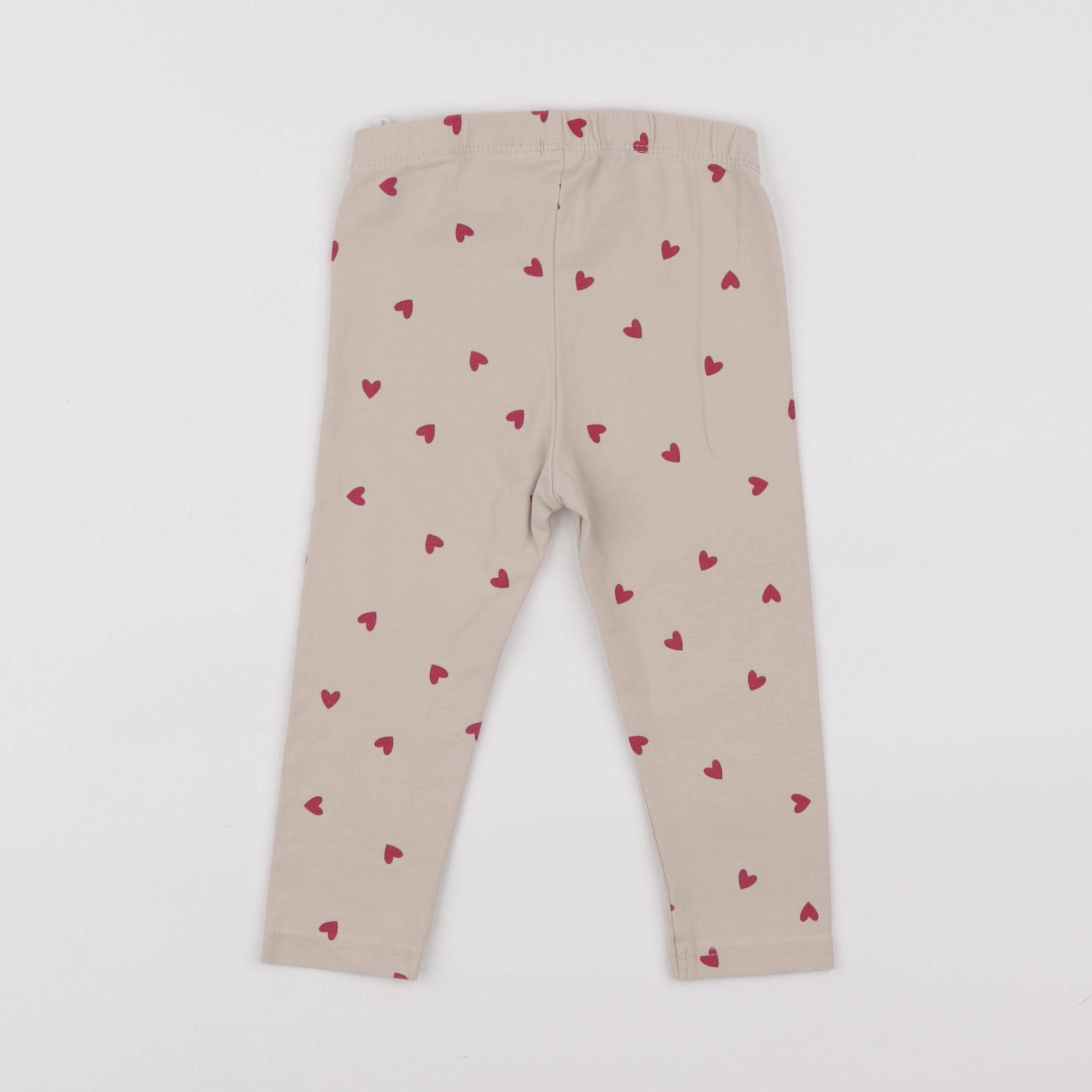 H&M - legging beige - 9/12 mois