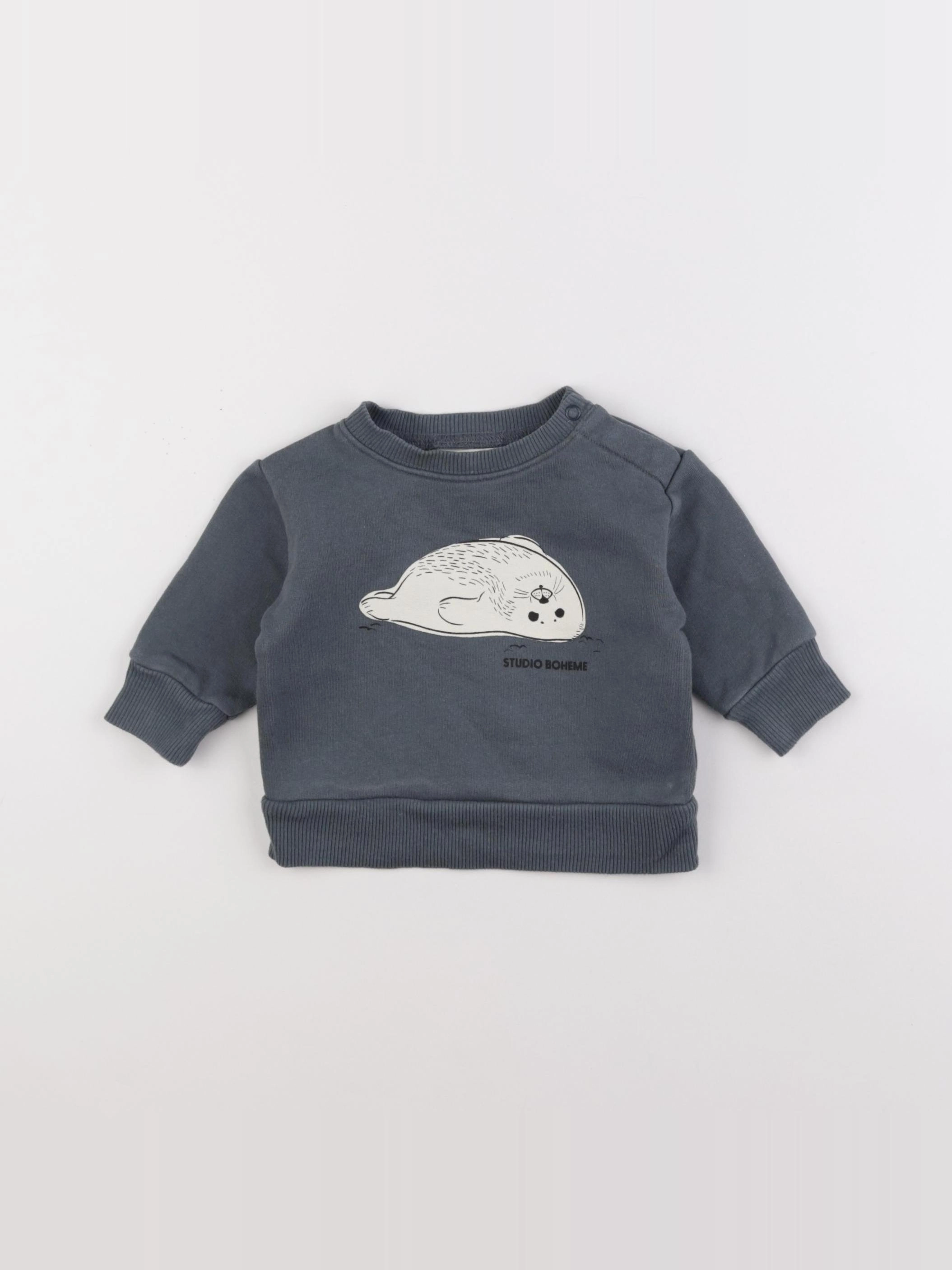 Studio Boheme - sweat bleu - 6 mois