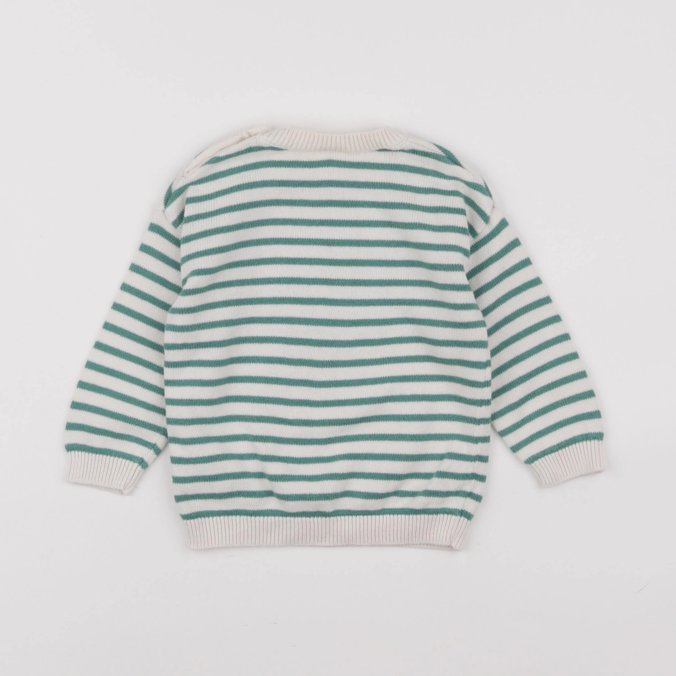 H&M - pull beige, vert - 9/12 mois