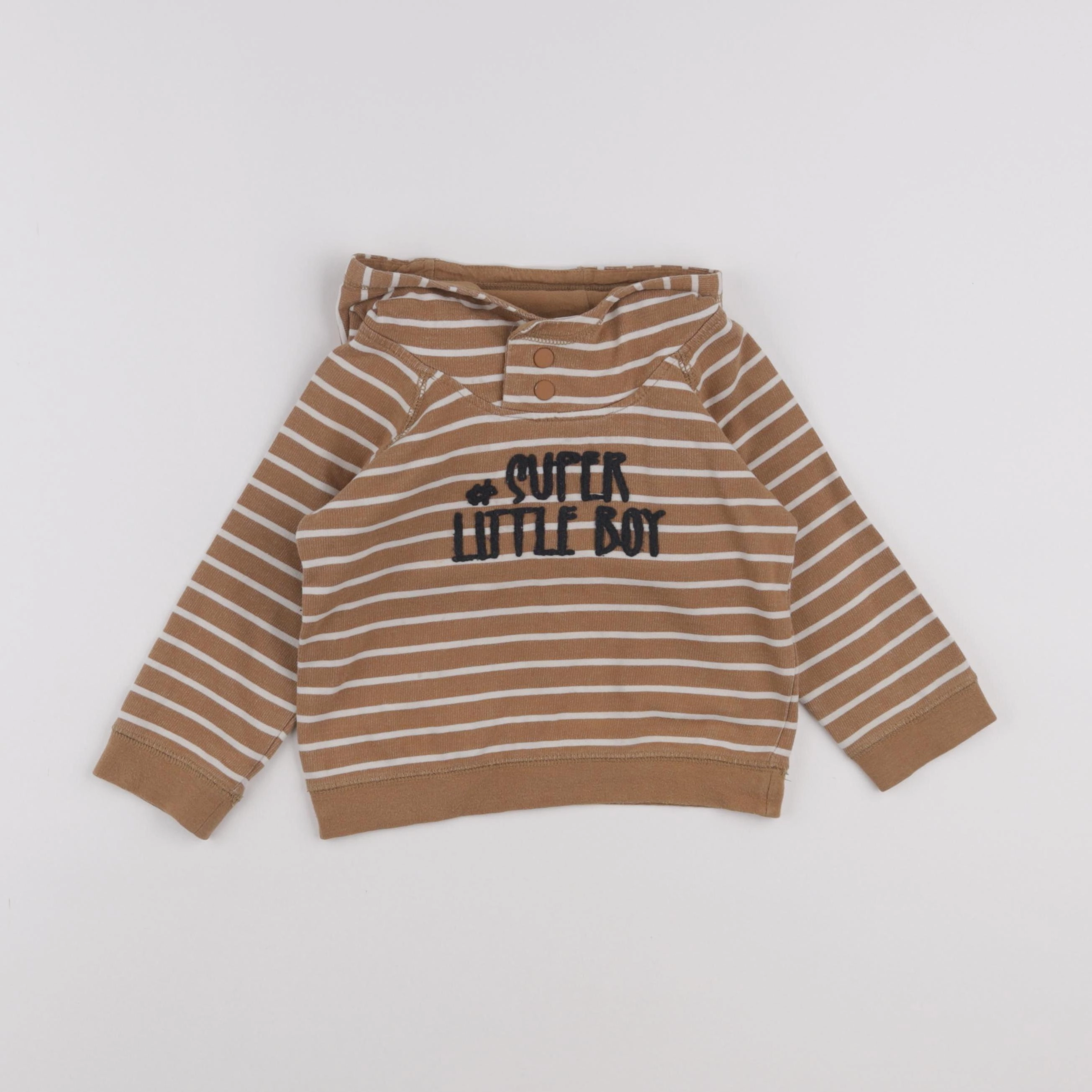 Vertbaudet - sweat marron - 2 ans