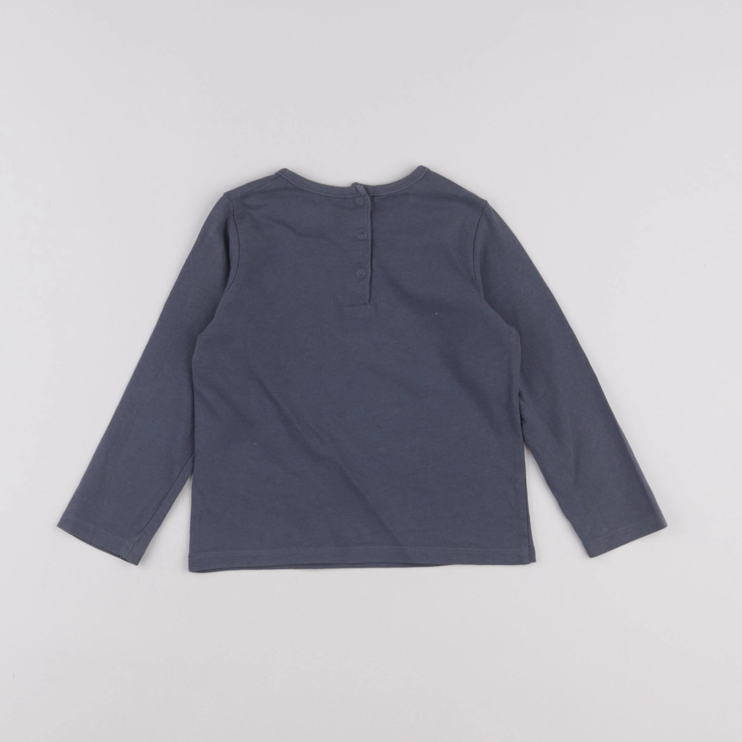 Vertbaudet - tee-shirt gris - 24 mois