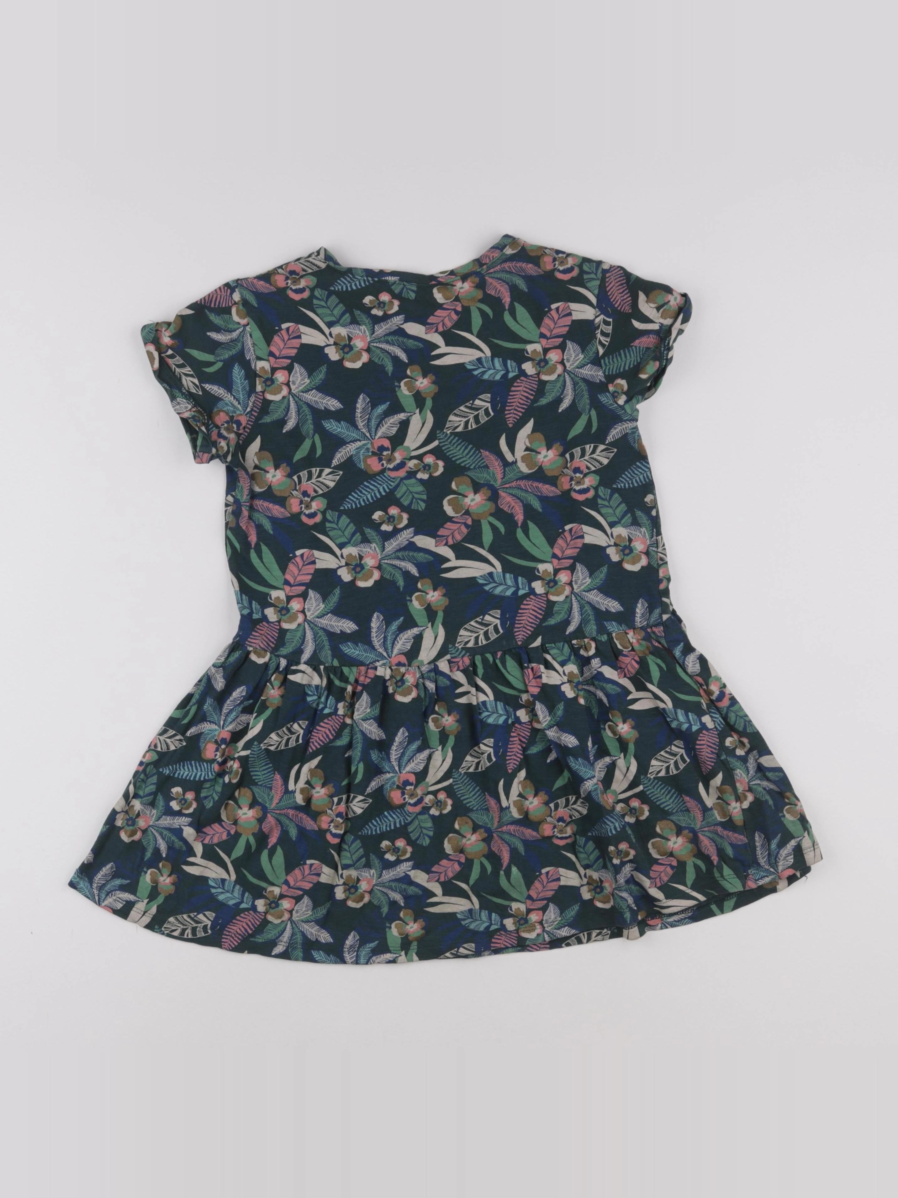 Vertbaudet - robe vert - 8 ans